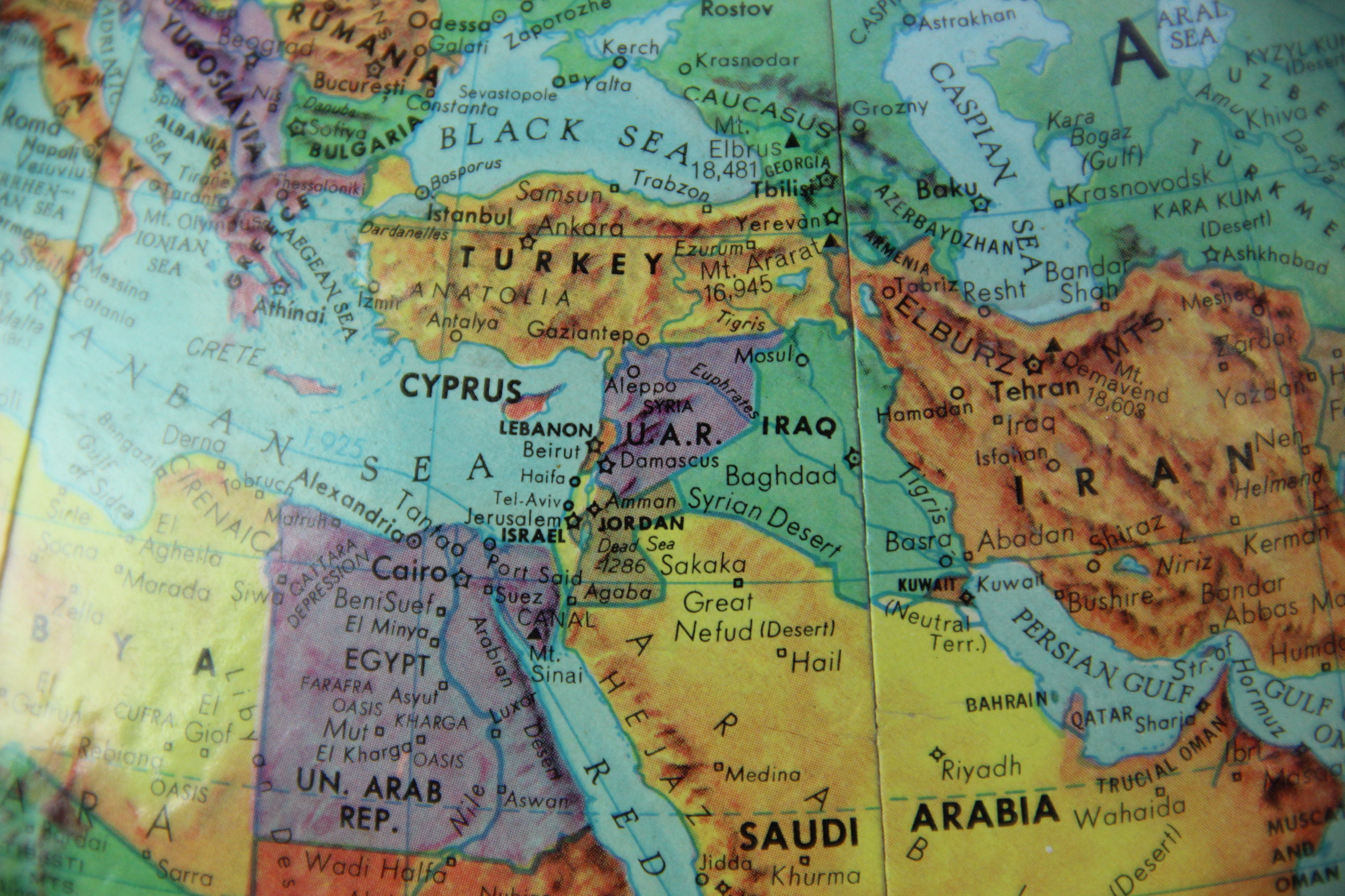 Vintage Replogle 'Stereo Relief' Globe