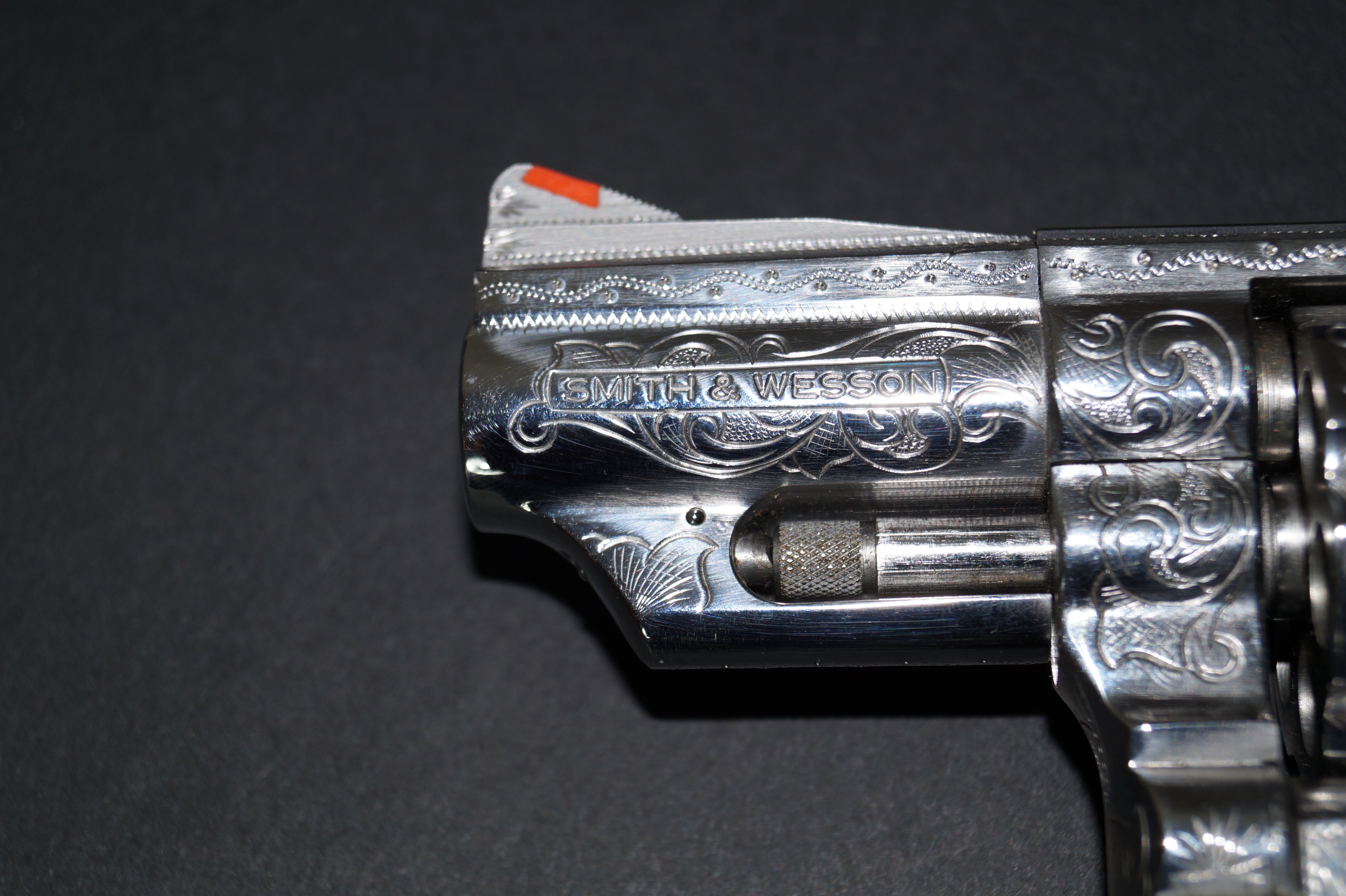 Engraved Smith & Wesson .357 Combat Magnum Model 66