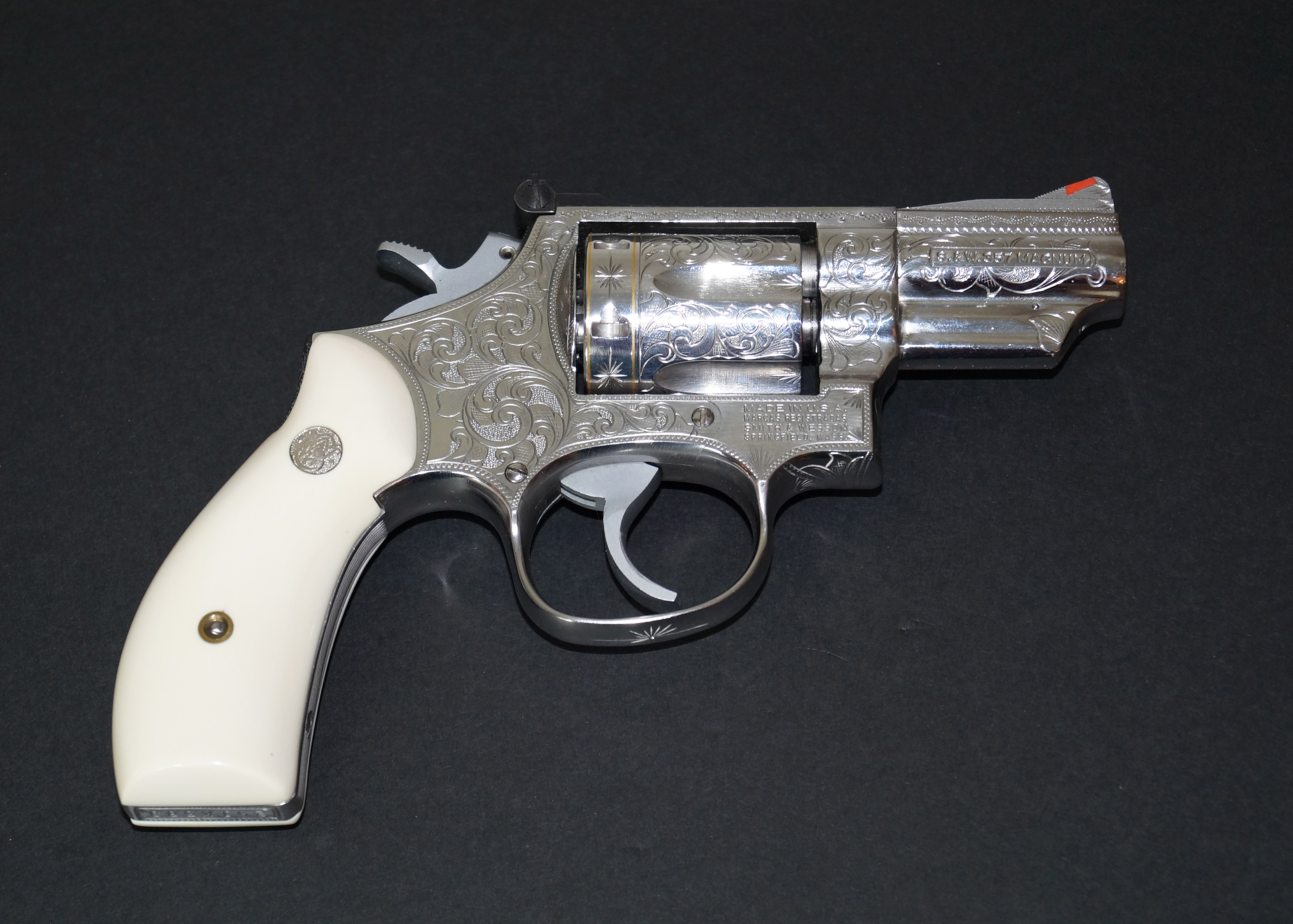 Engraved Smith & Wesson .357 Combat Magnum Model 66