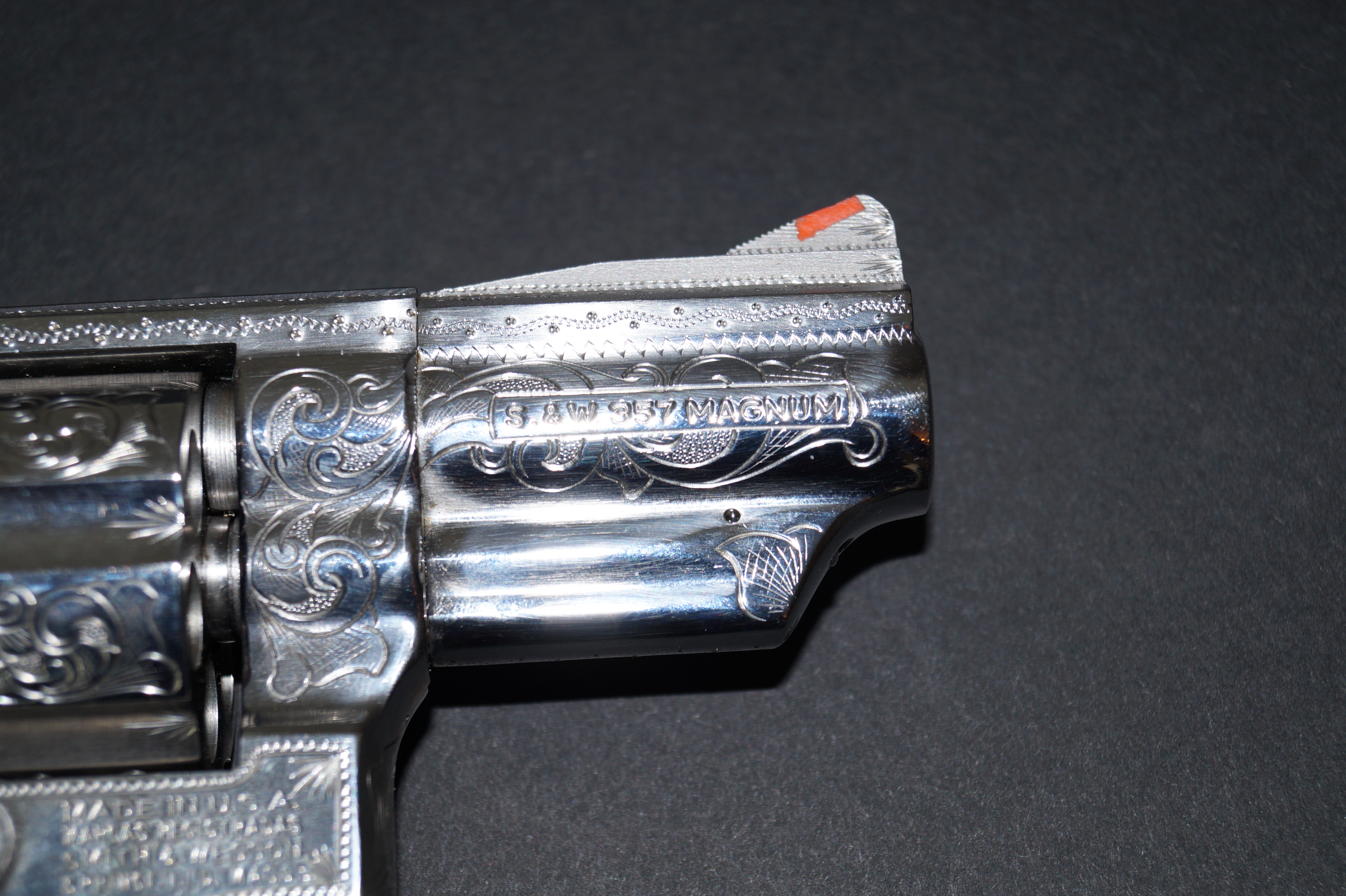 Engraved Smith & Wesson .357 Combat Magnum Model 66