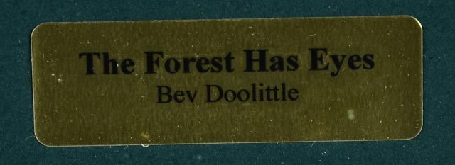Bev Doolittle "The Forest Has Eyes" Lithograph and Arrow