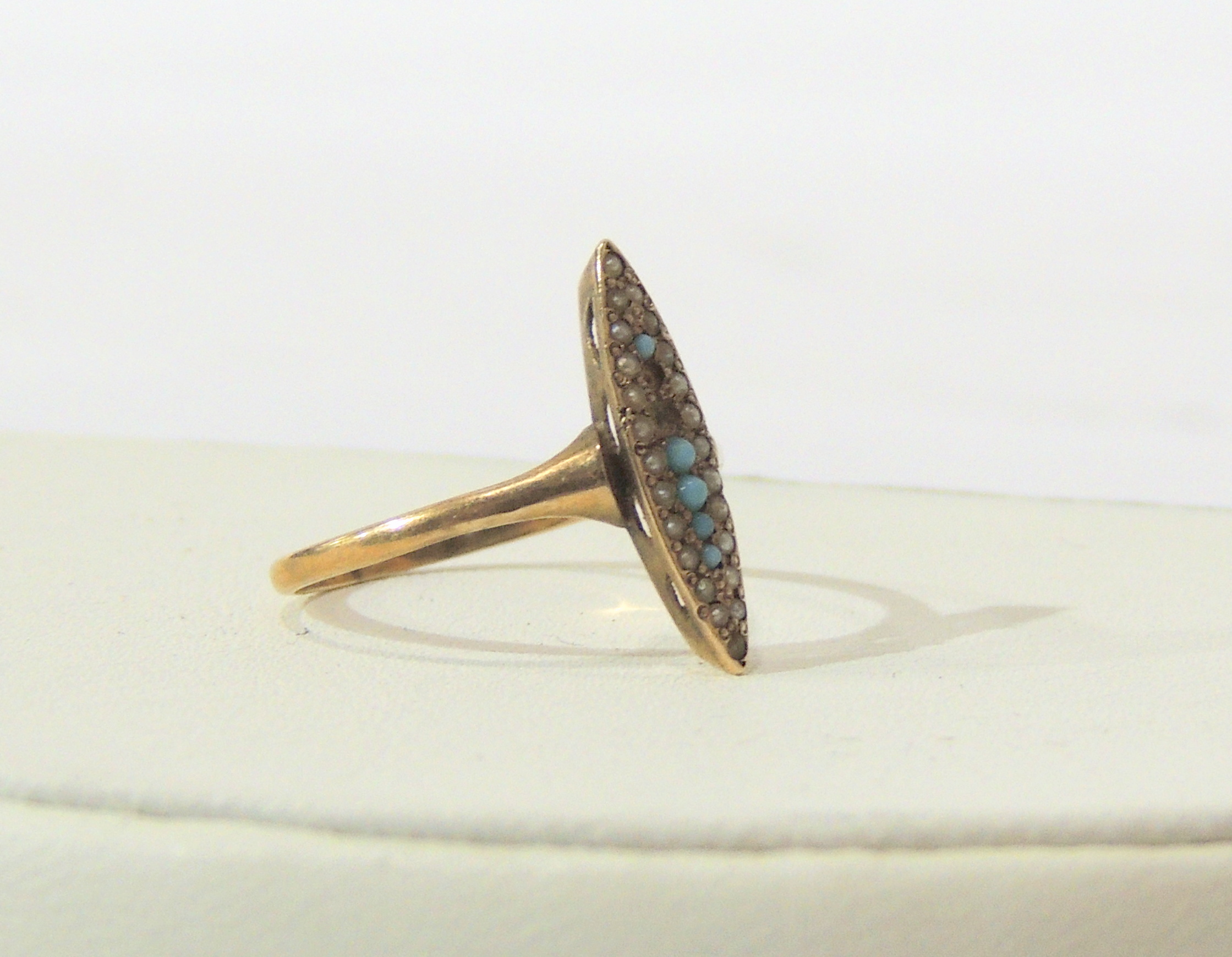 Damascene Style Niello Persian Cameo Bracelet and Gold Ring