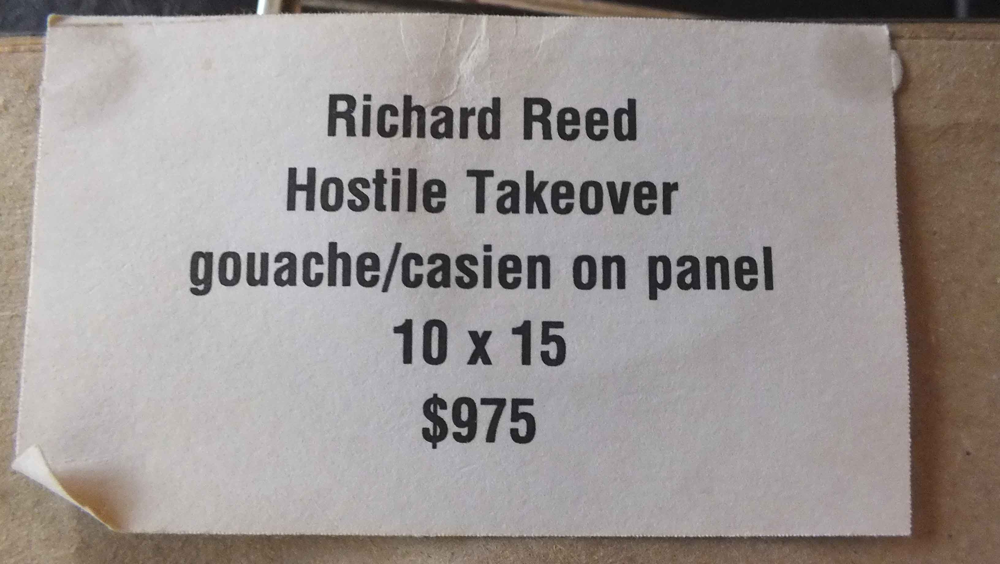 "Hostile Takeover" Painting by Richard Reed