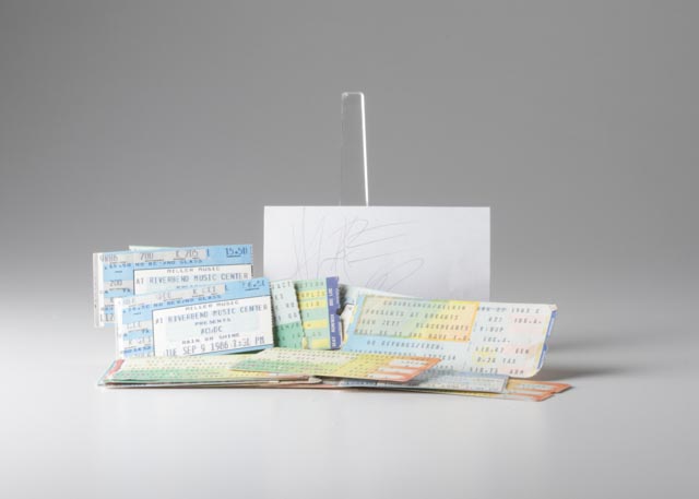 Axl Rose Autograph and Ticket Stubs