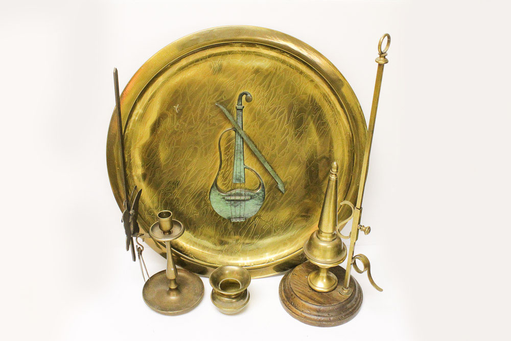 Collection of Vintage Brass Home Accents