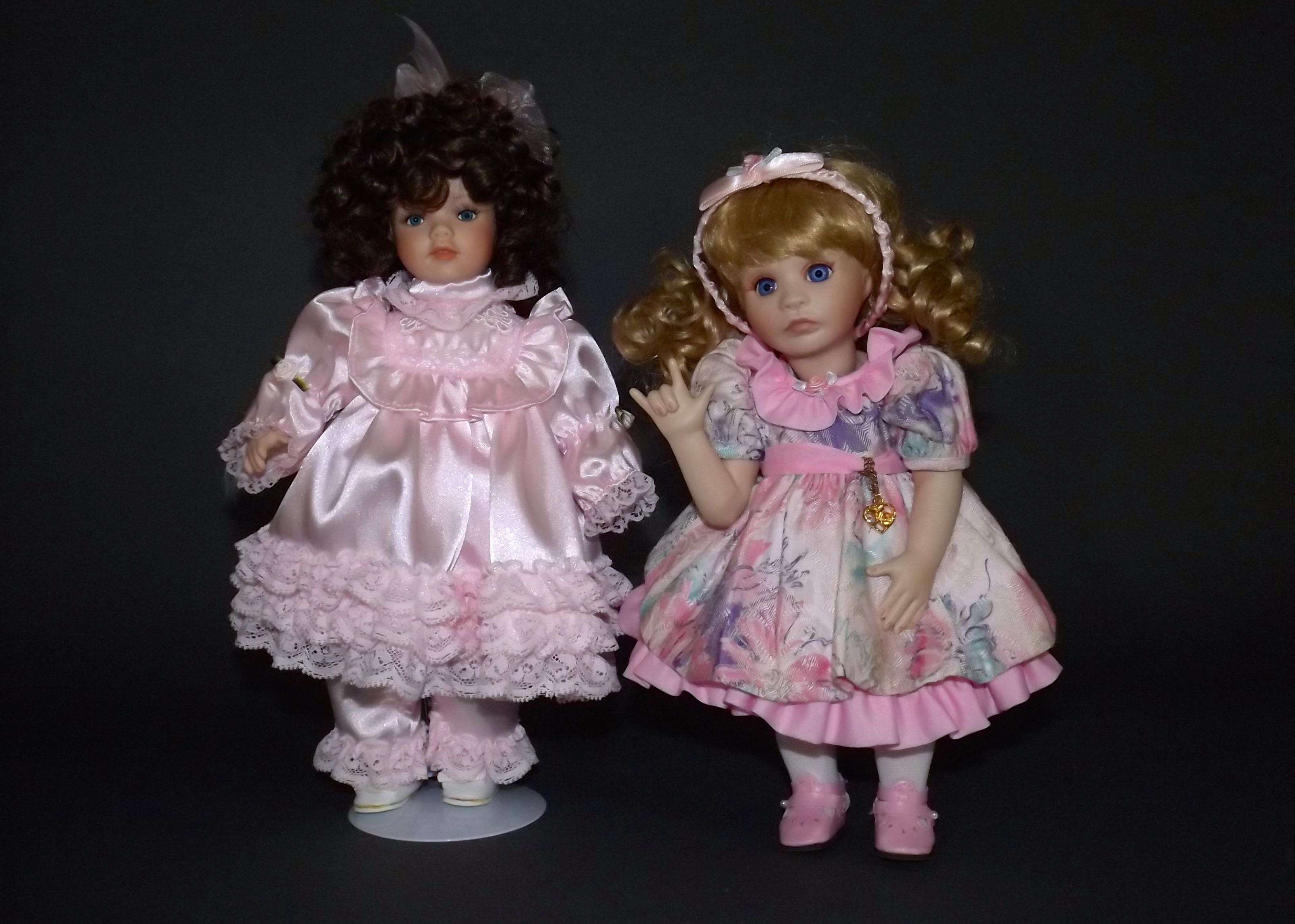 Porcelain Dolls in Victorian and Modern Attire