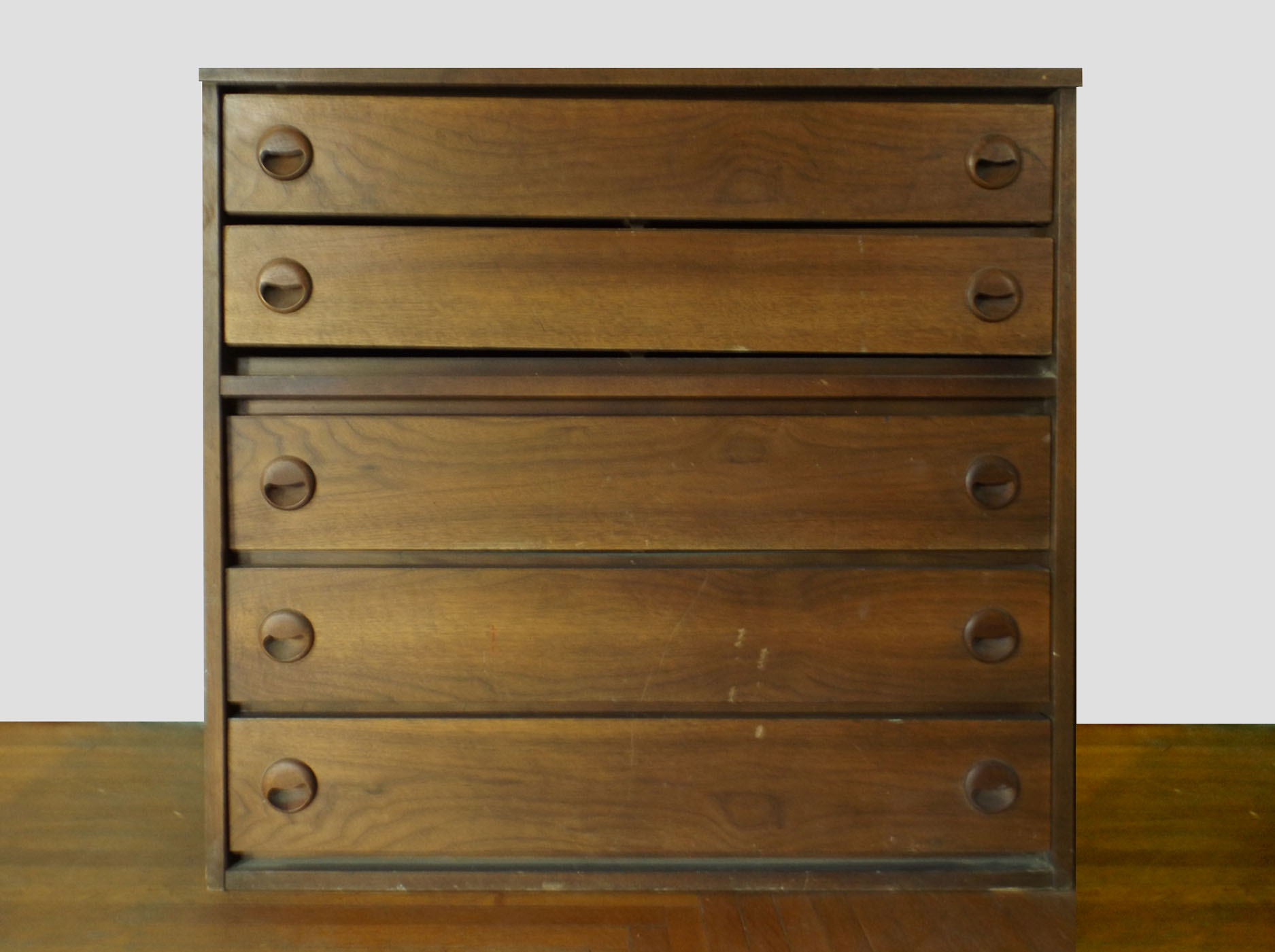 Danish Modern Teak Five Drawer Chest