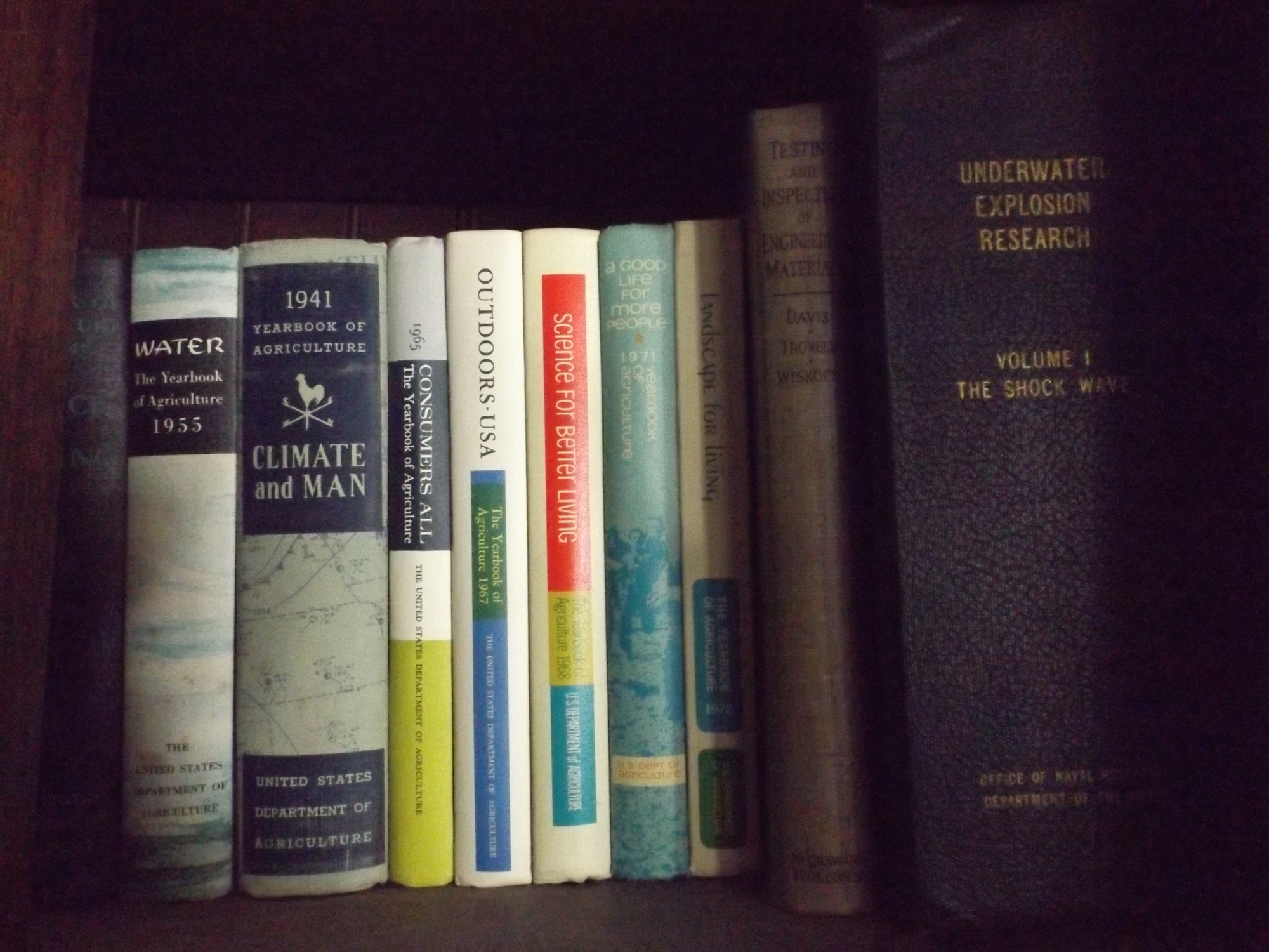 Five Shelves of Science and Chemistry Books
