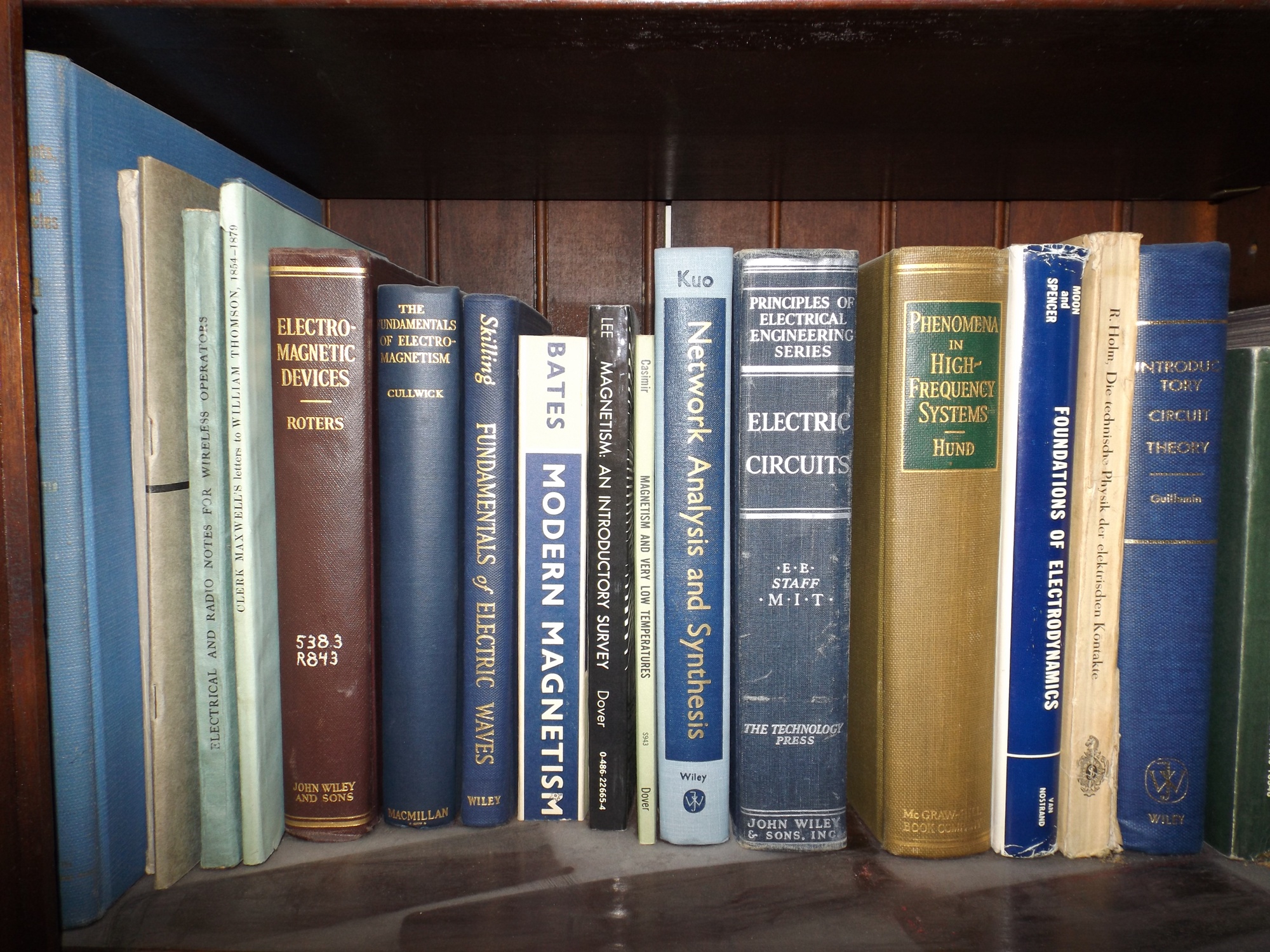 Five Shelves of Science and Chemistry Books
