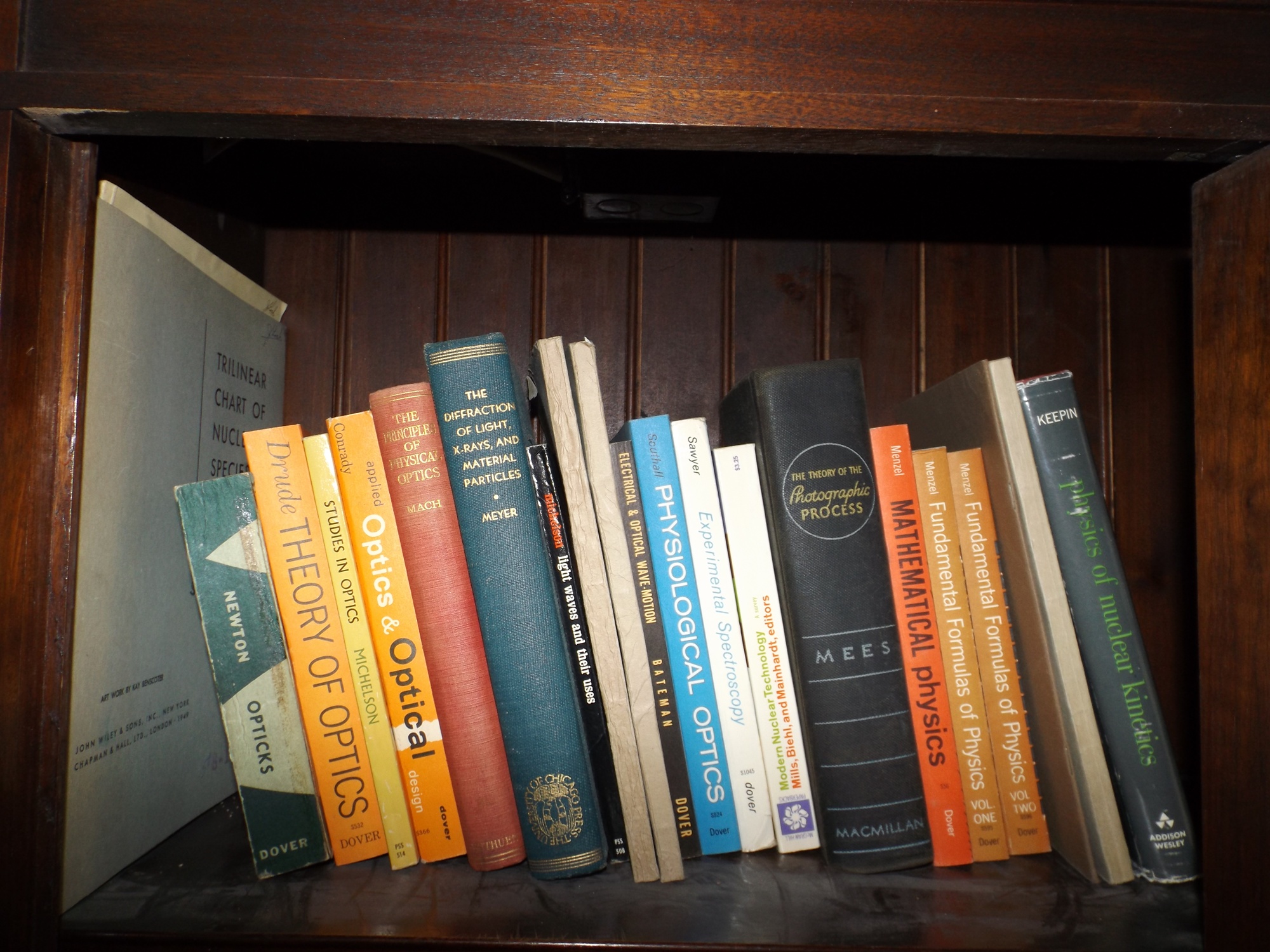 Five Shelves of Science and Chemistry Books