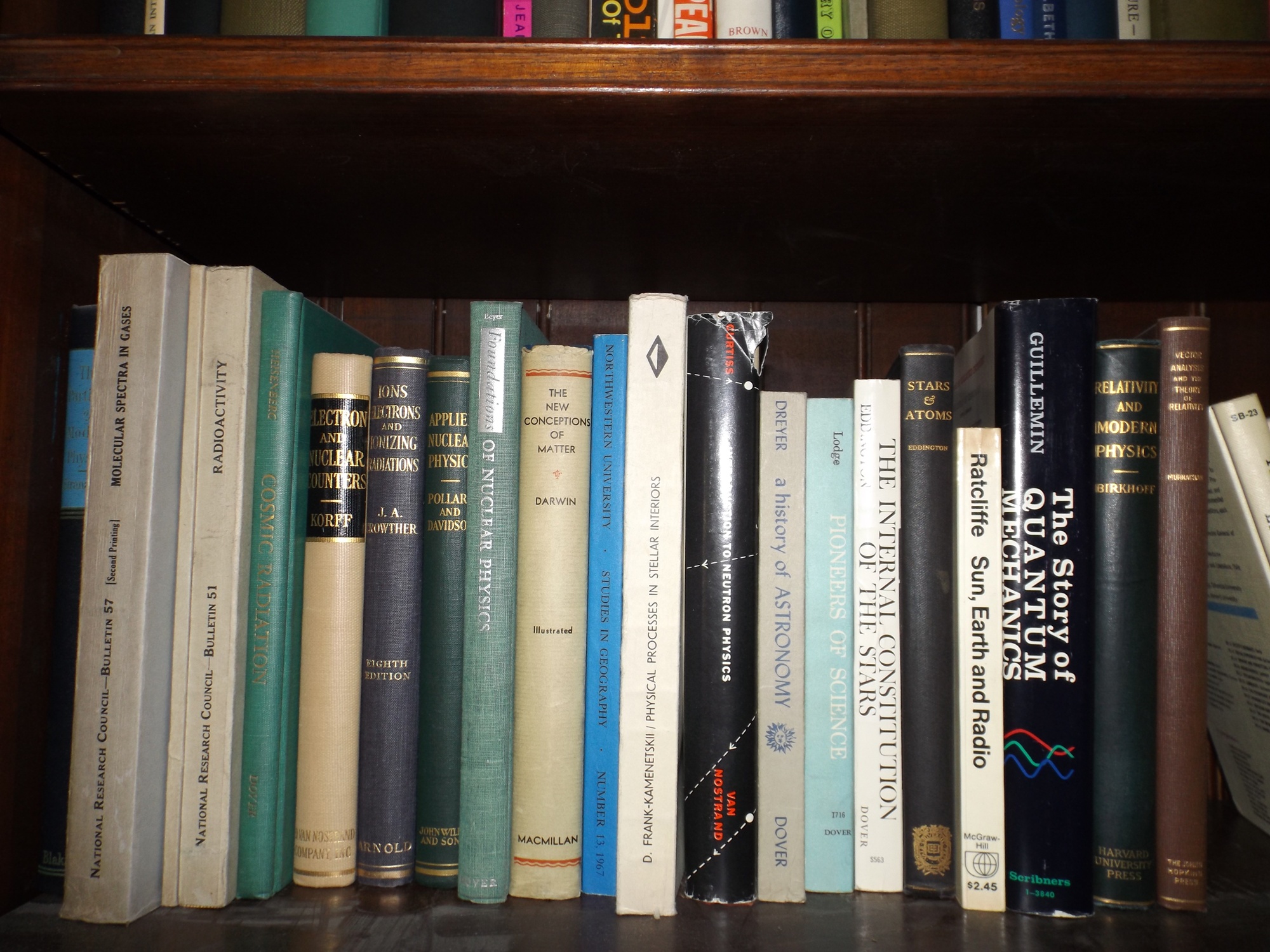 Five Shelves of Science and Chemistry Books