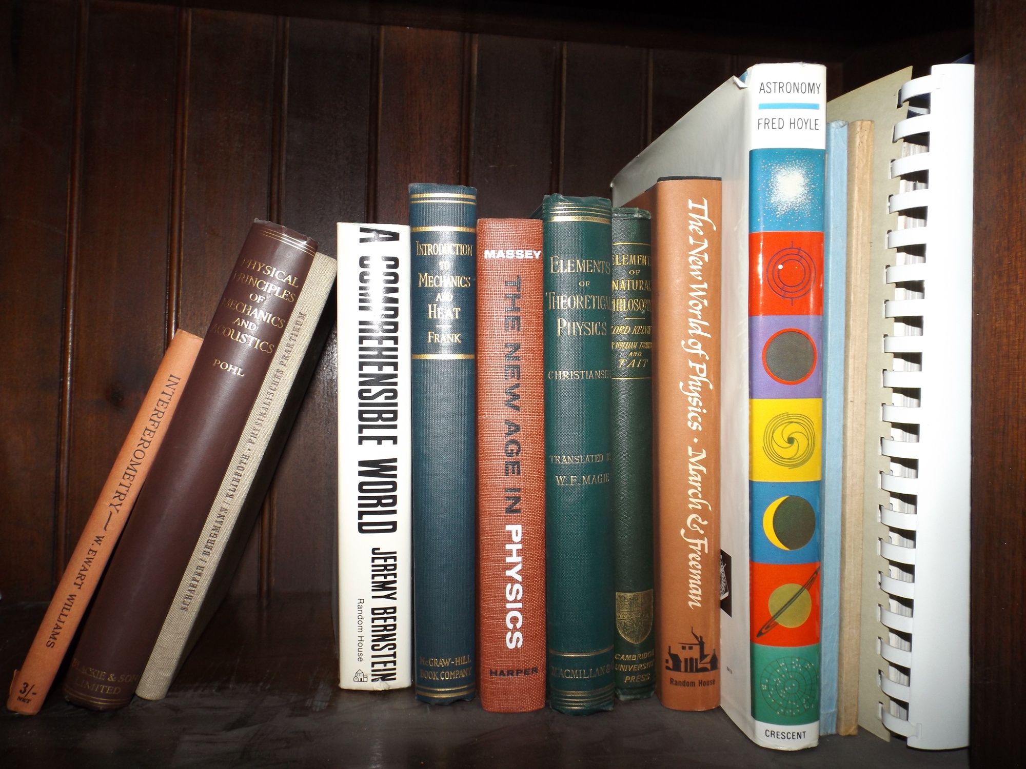 Five Shelves of Science and Chemistry Books