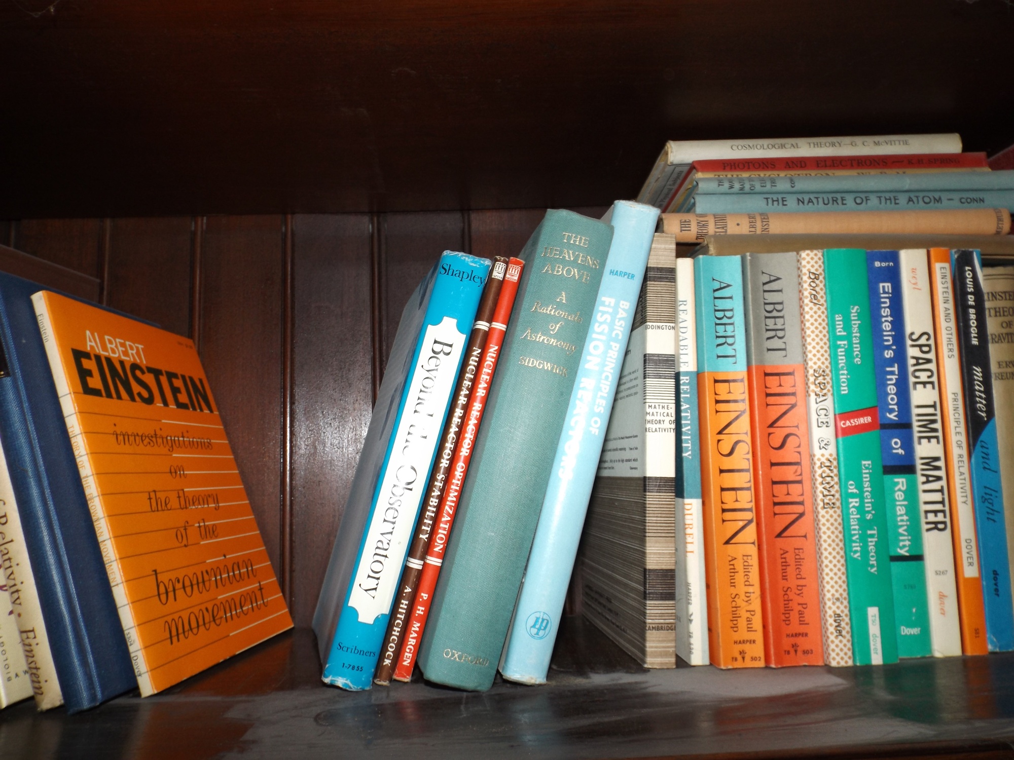 Five Shelves of Science and Chemistry Books