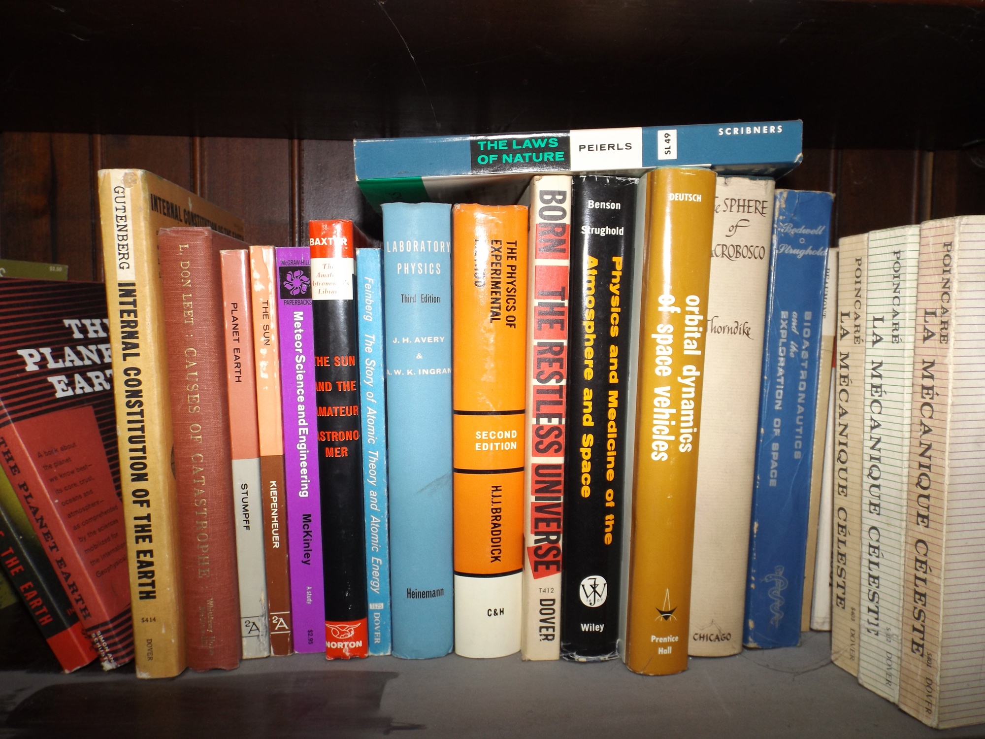 Five Shelves of Science and Chemistry Books