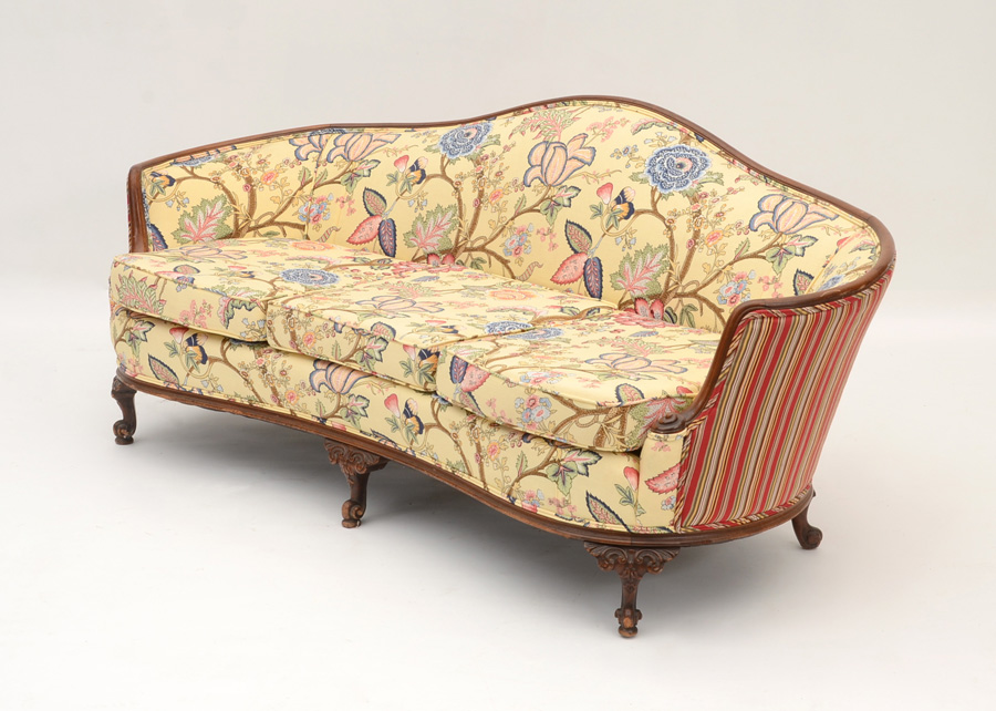 1930s Sofa in Yellow Floral