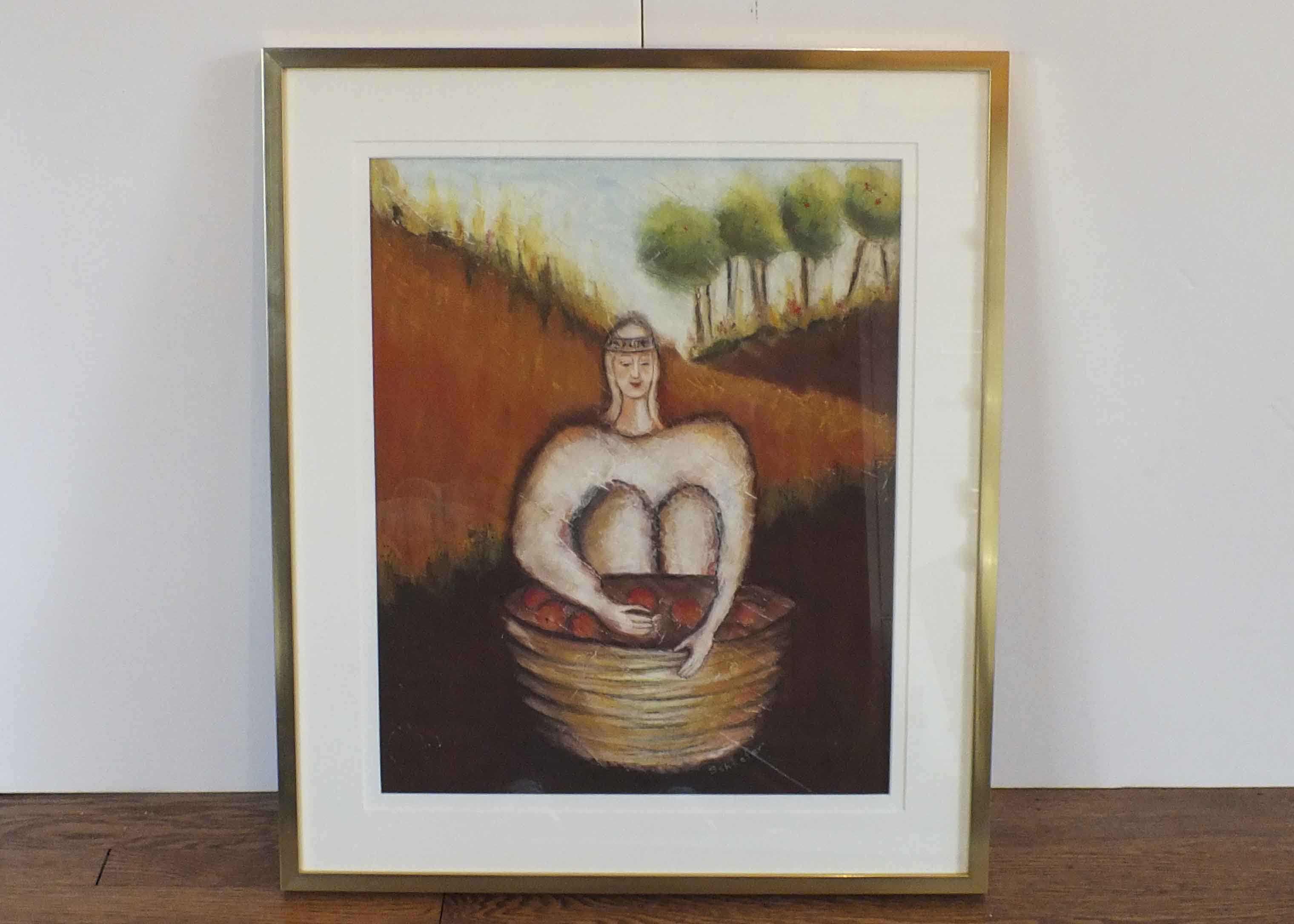 Original Pastel Drawing Signed by Artist Jackie Schaefer