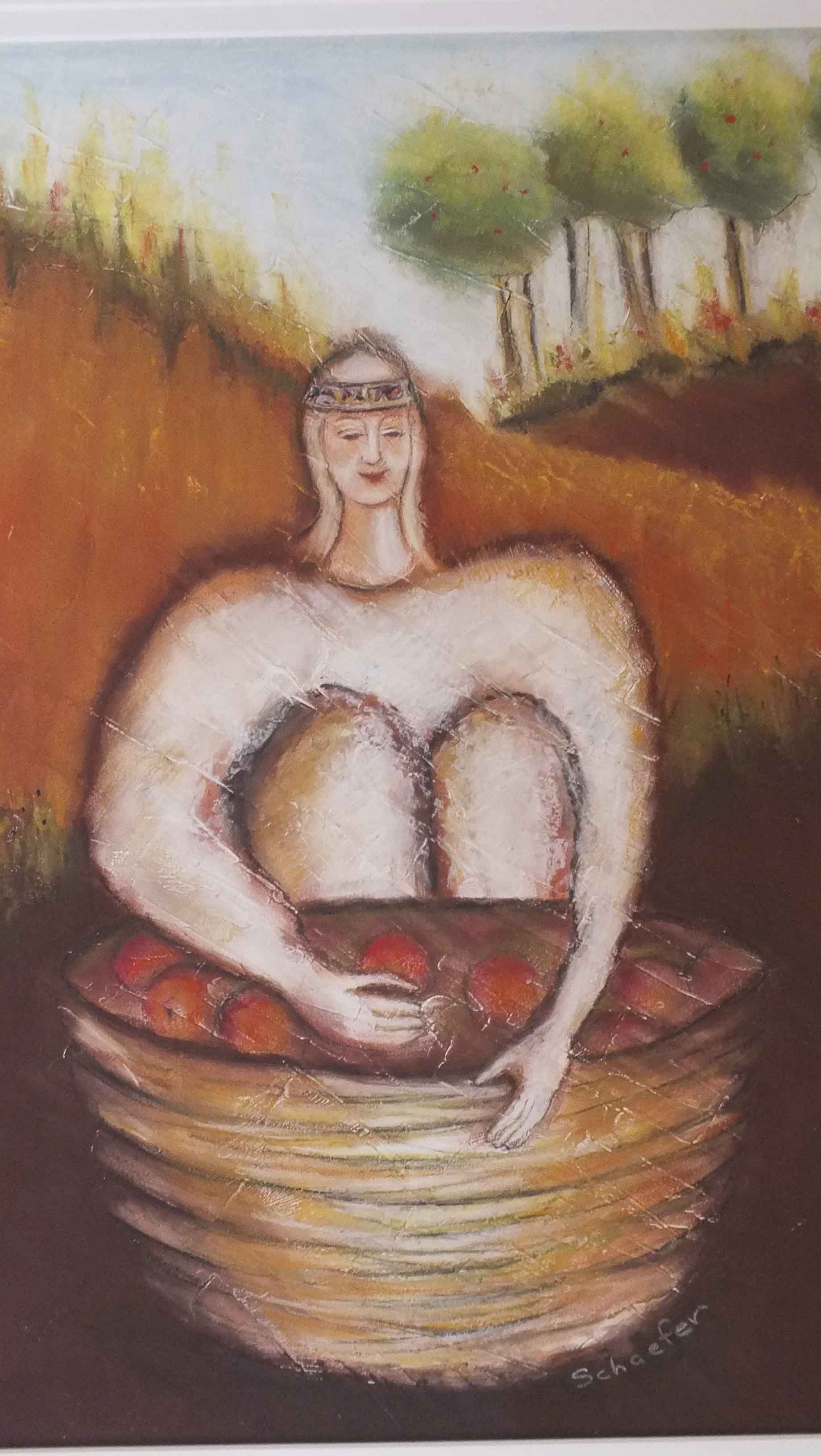 Original Pastel Drawing Signed by Artist Jackie Schaefer