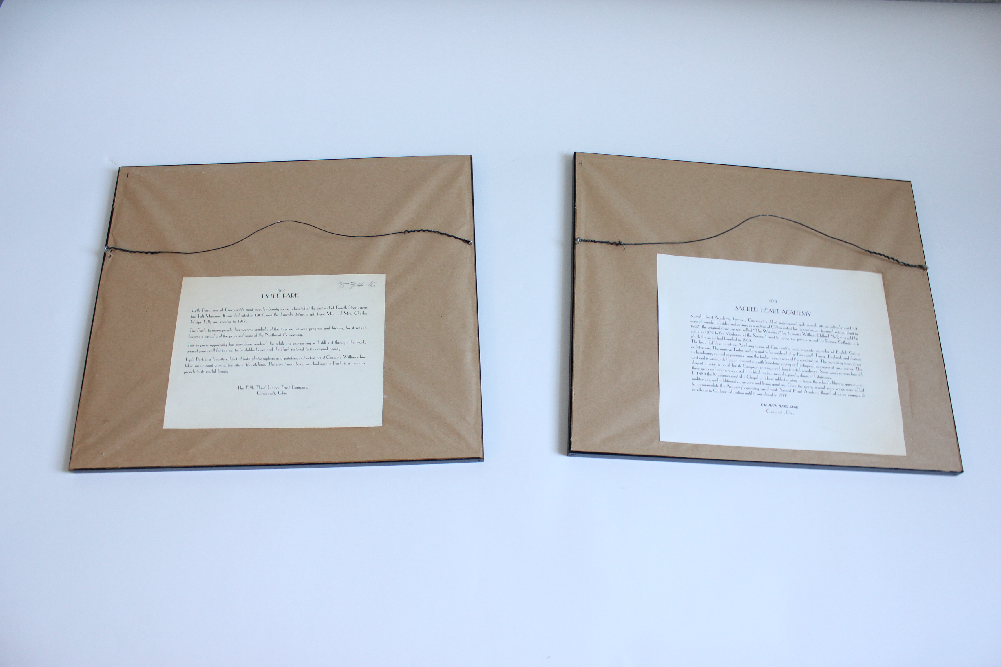 Set of Six Caroline Williams Framed Cincinnati Prints