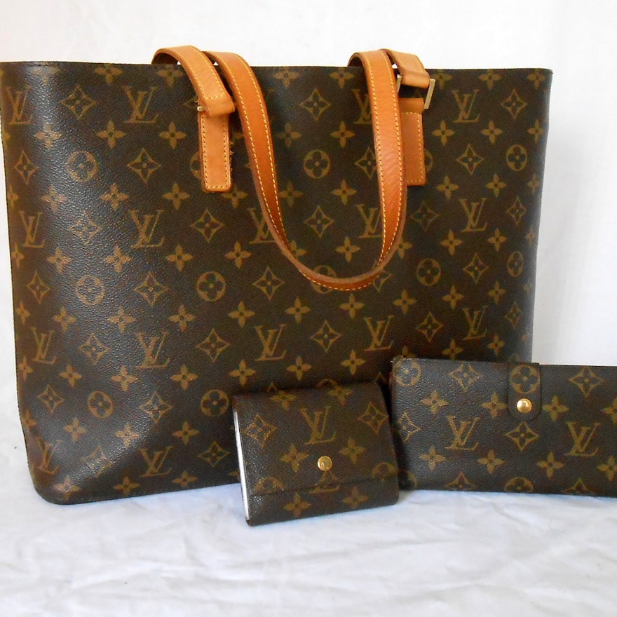 Louis Vuitton Monogram Luco Tote and Two Accessories