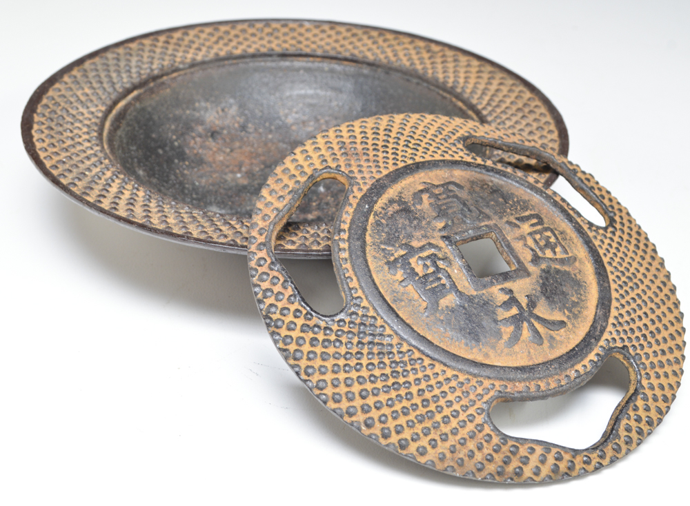 Brass Teapot and Cast Iron Incense Burner