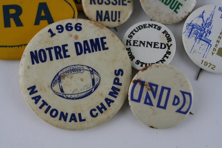 Vintage Notre Dame School Buttons