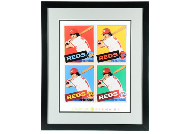 Stunning Pete Rose Andy Warhol Limited Framed Lithograph