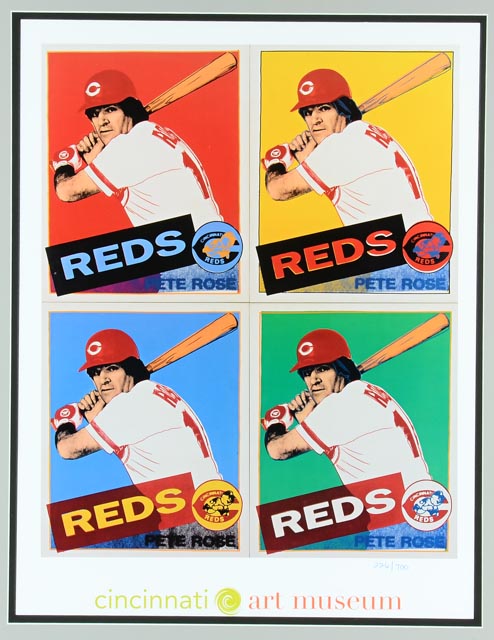 Stunning Pete Rose Andy Warhol Limited Framed Lithograph
