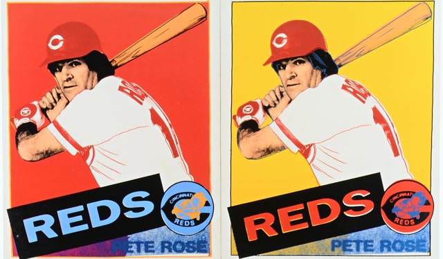 Stunning Pete Rose Andy Warhol Limited Framed Lithograph