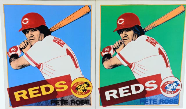Stunning Pete Rose Andy Warhol Limited Framed Lithograph