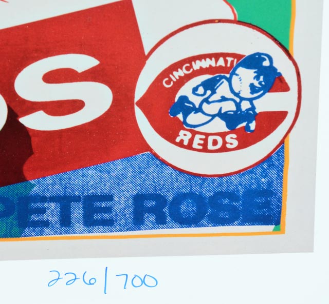 Stunning Pete Rose Andy Warhol Limited Framed Lithograph