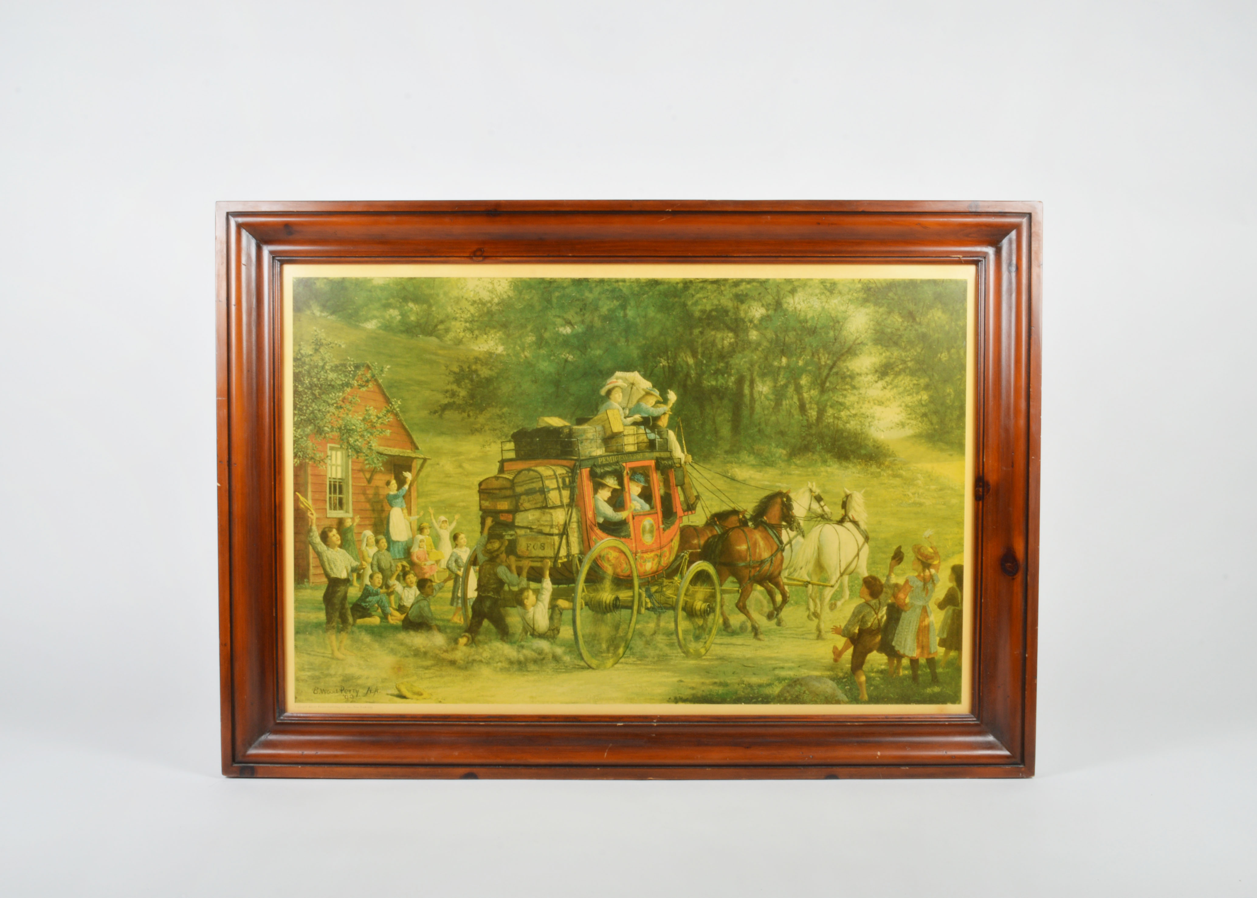 Framed Enoch Wood Perry Jr. Stagecoach Print