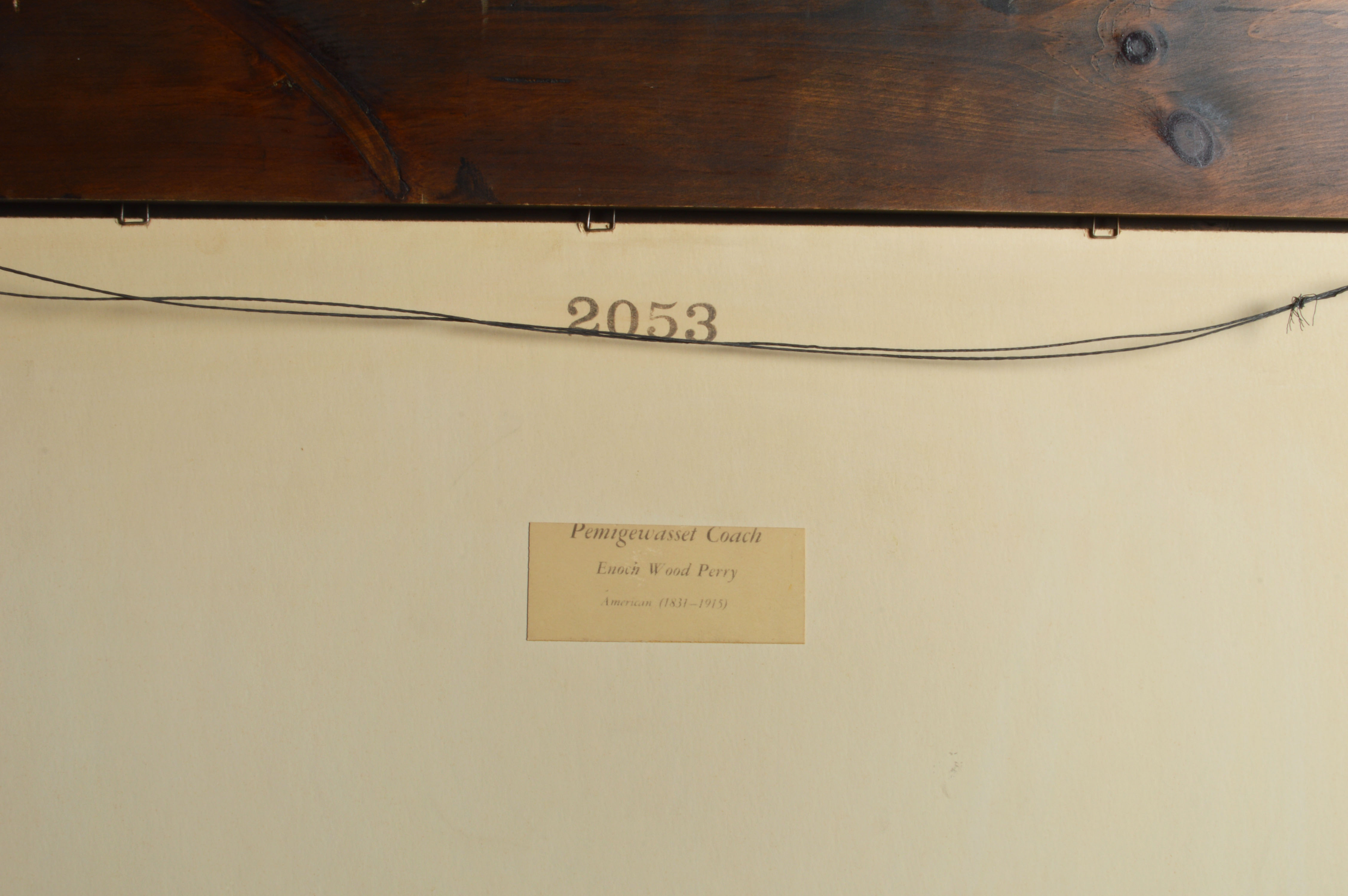 Framed Enoch Wood Perry Jr. Stagecoach Print