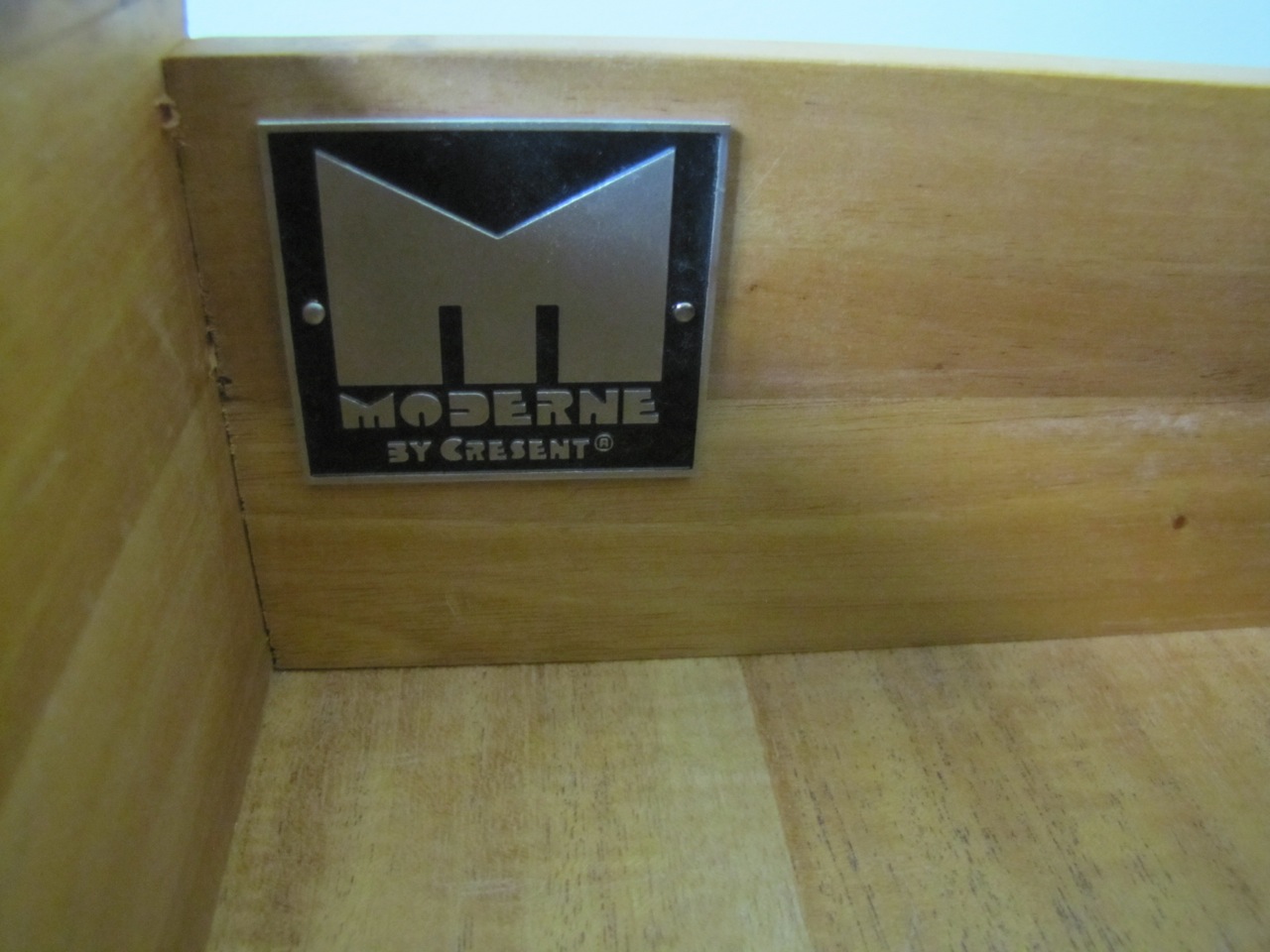 A Designer Mahogany Nightstand by Cresent Furniture Company