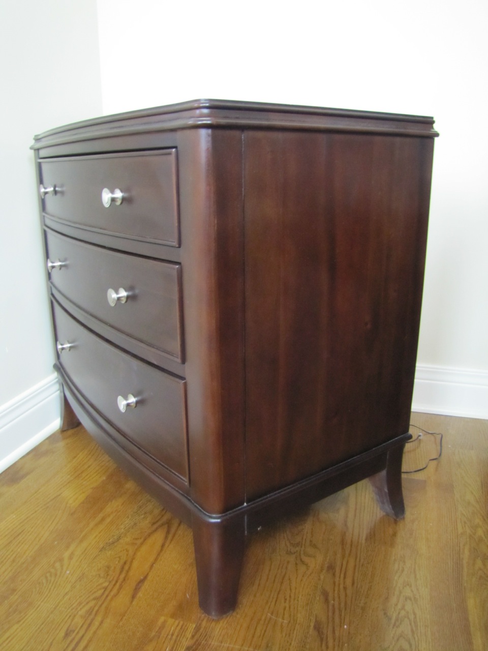 A Designer Mahogany Nightstand by Cresent Furniture Company