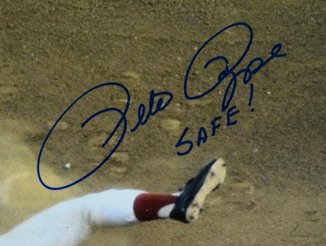 Awesome Pete Rose 1975 World Series Action Photo