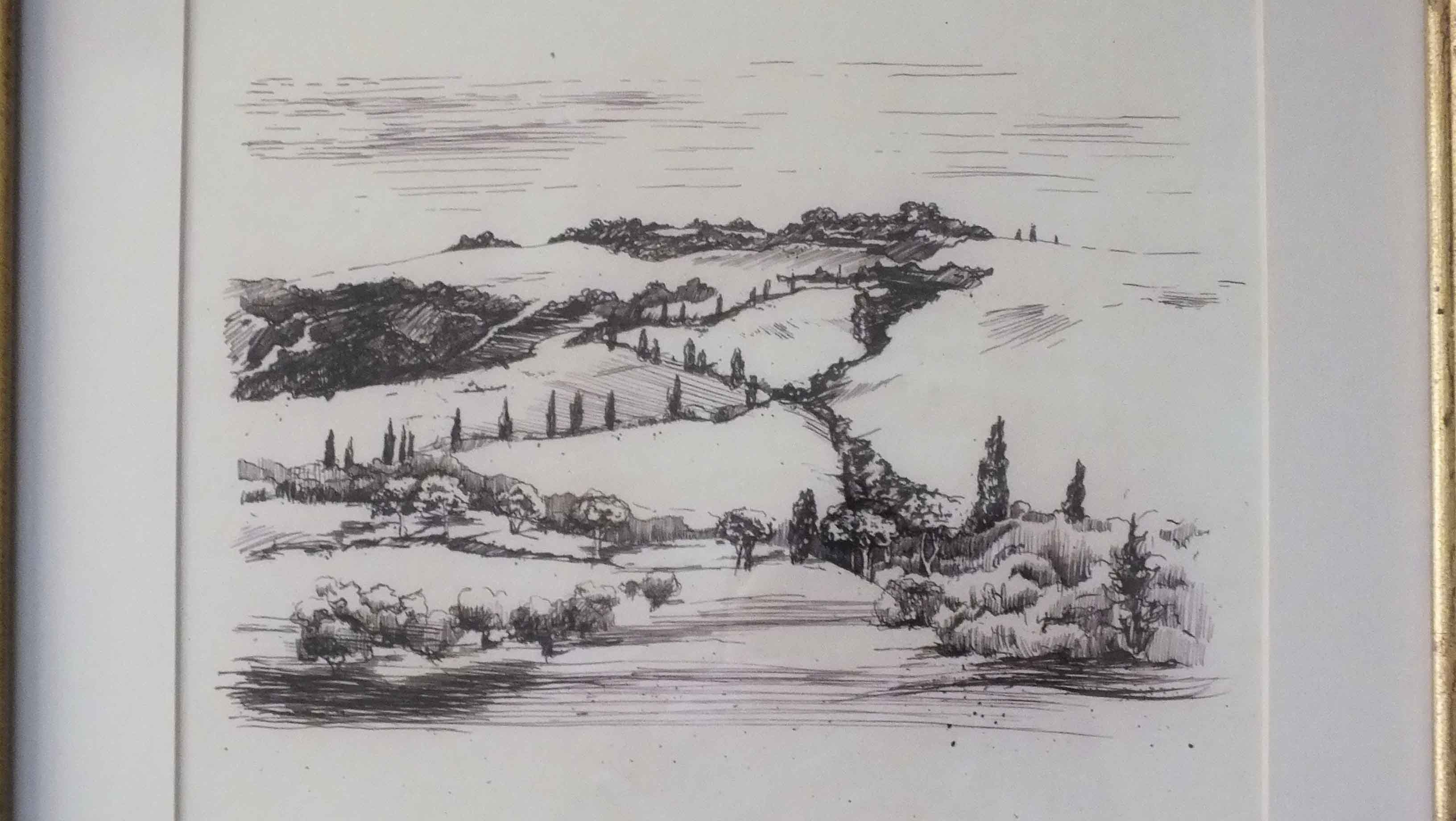 Mark Fetty Sepia Toned Framed Print