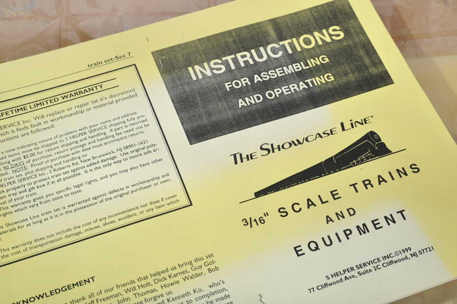 The Showcase Line Complete S Scale Train Set