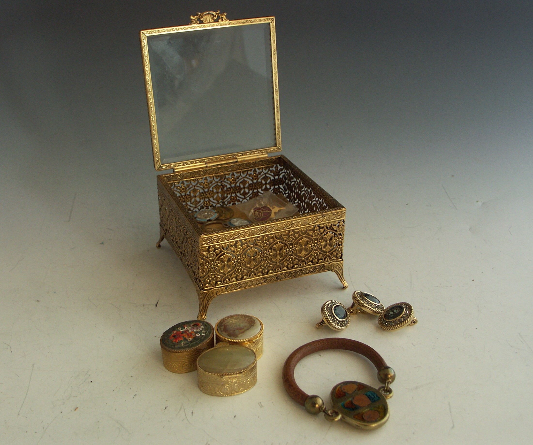 Lady's Jewelry and Ornate Box