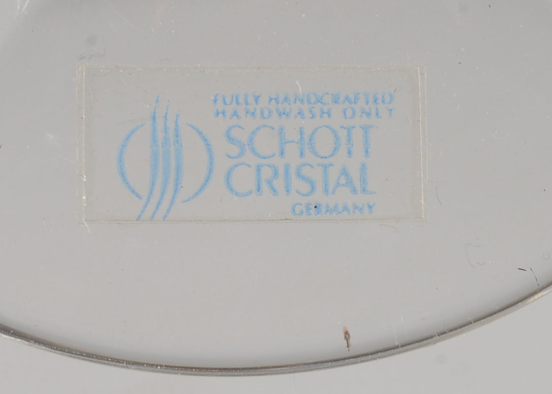Hand Crafted Schott Crystal Beer Glasses
