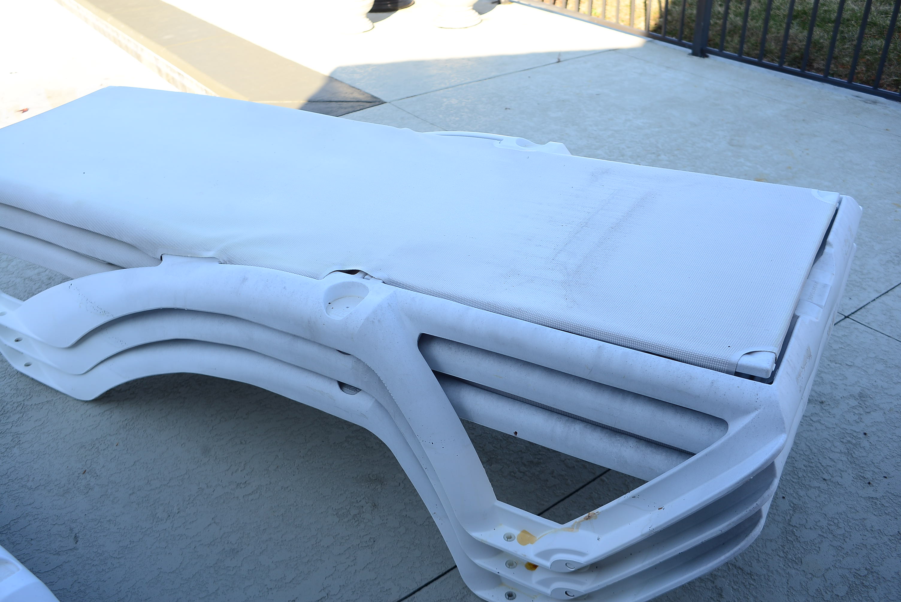 Four Frontgate Pool Loungers