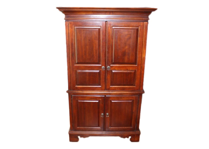 Broyhill Armoire Entertainment Center with Illuminated Cabinet