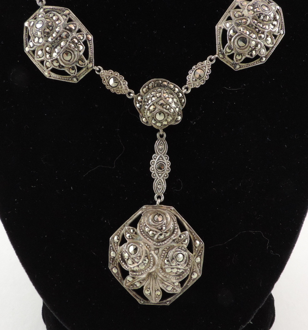 Vintage German Sterling Silver Necklace