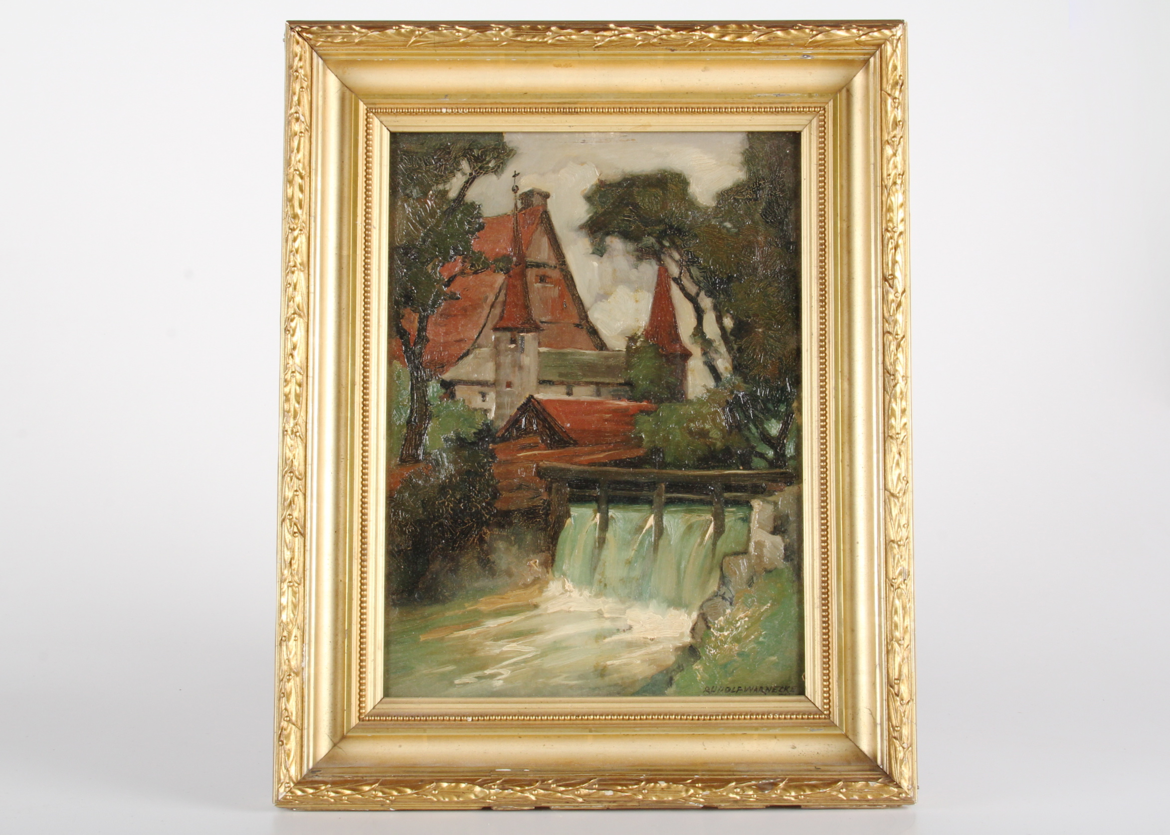 Oil Painting, "The City Grain Mill" by Rudolf Warnecke
