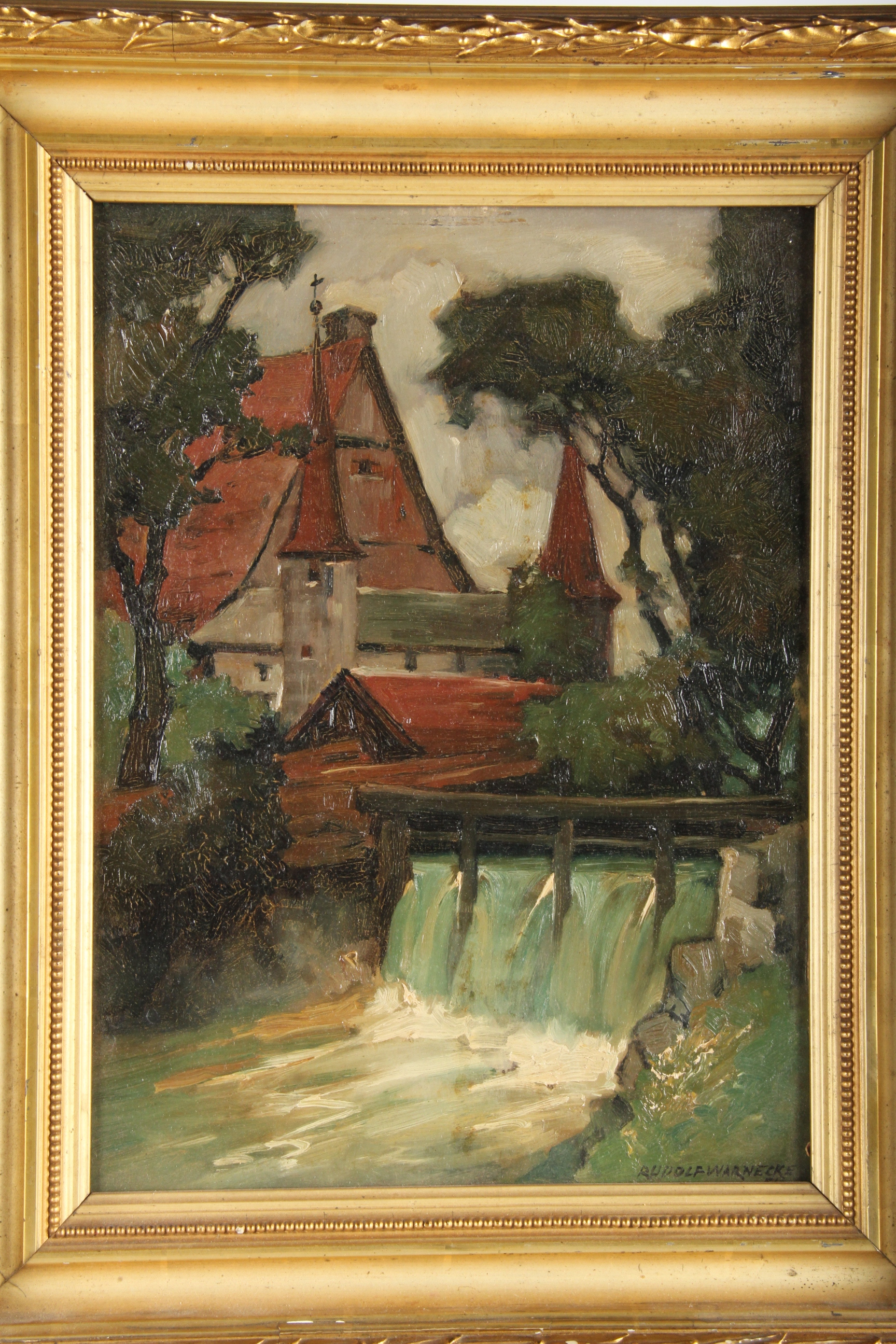 Oil Painting, "The City Grain Mill" by Rudolf Warnecke