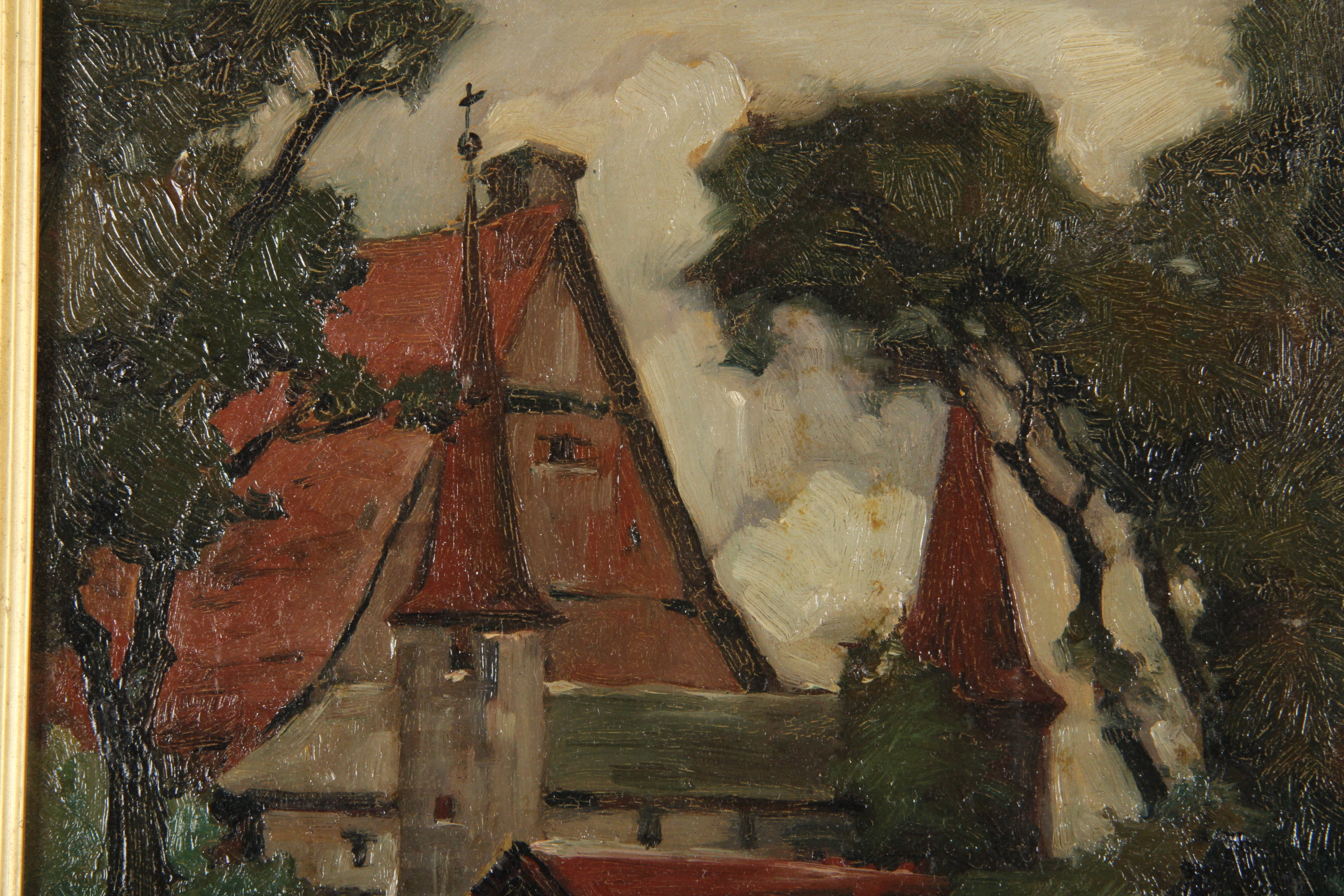 Oil Painting, "The City Grain Mill" by Rudolf Warnecke