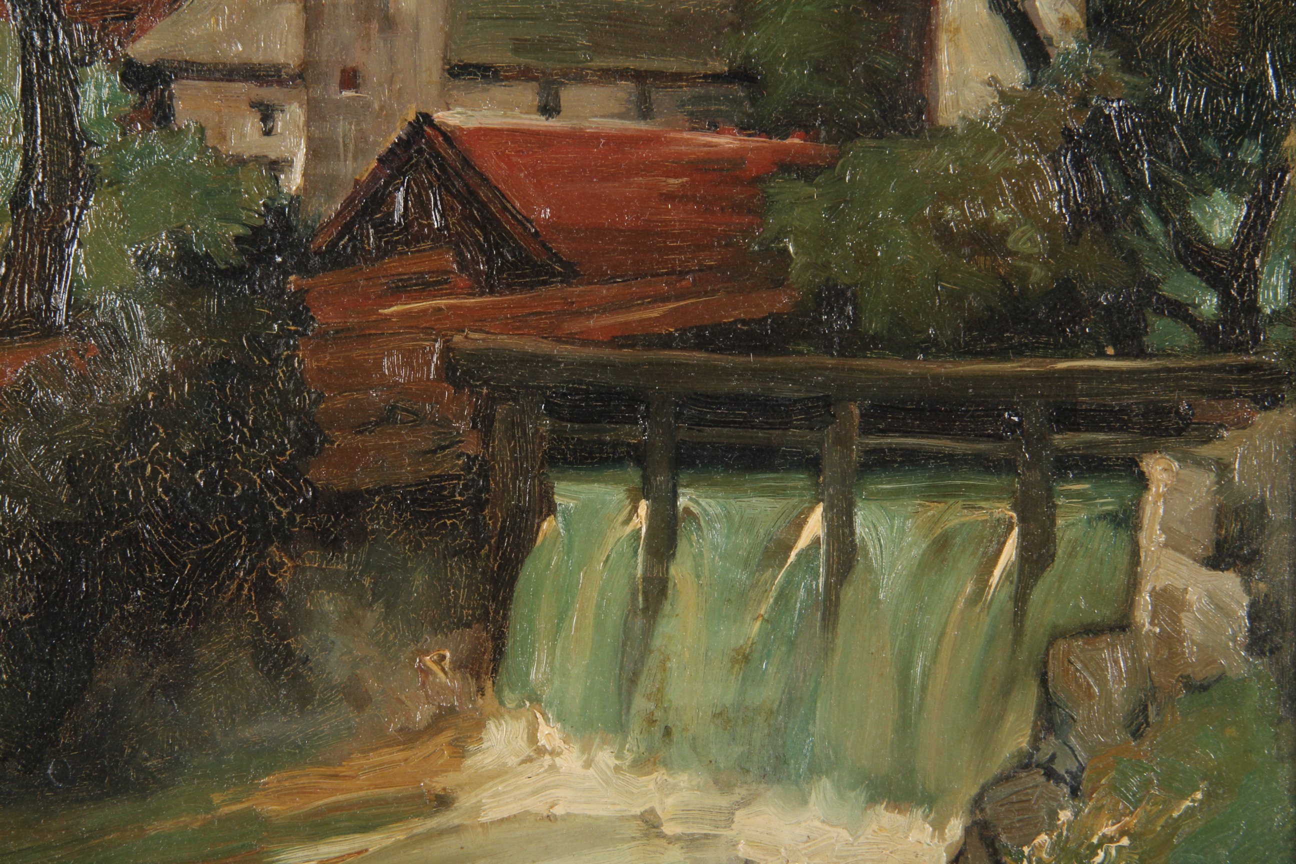 Oil Painting, "The City Grain Mill" by Rudolf Warnecke