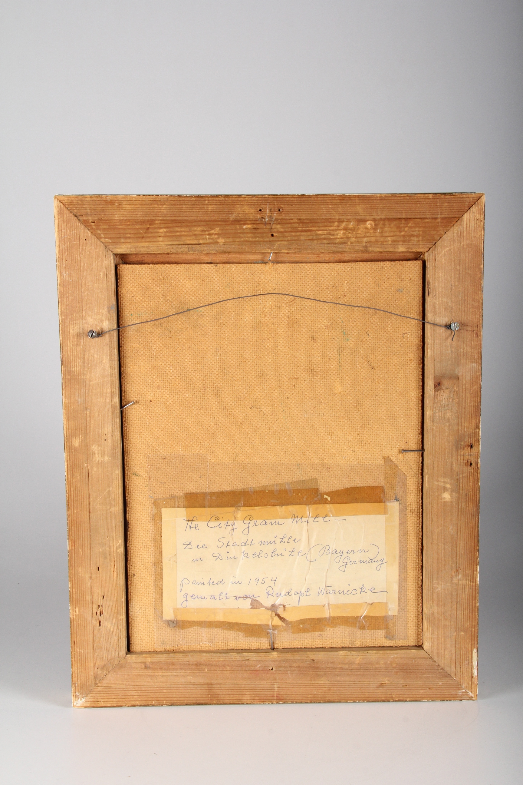 Oil Painting, "The City Grain Mill" by Rudolf Warnecke