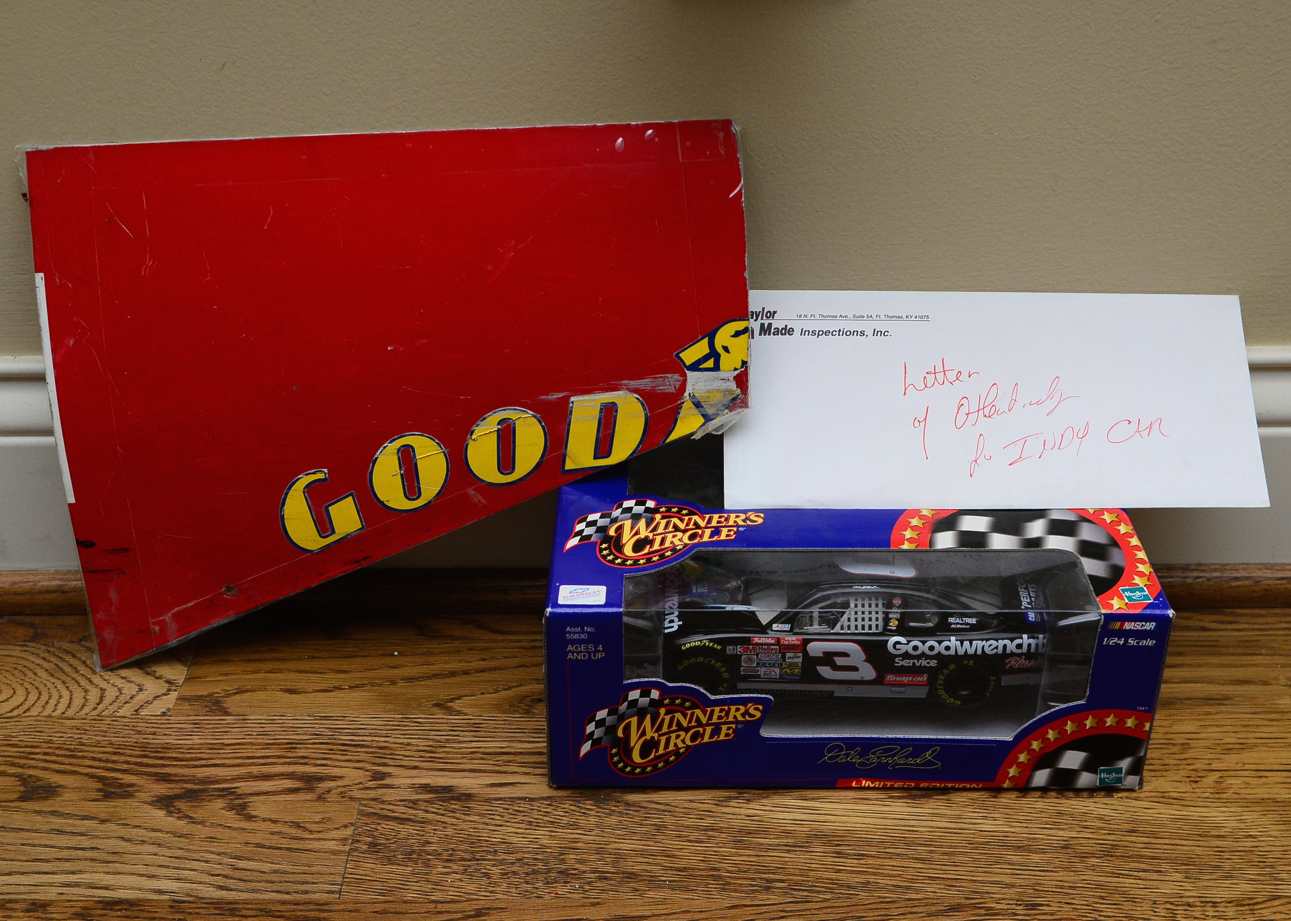 Authentic Piece of Dale Earnhardt's  Race Car "Tasmanian Devil"