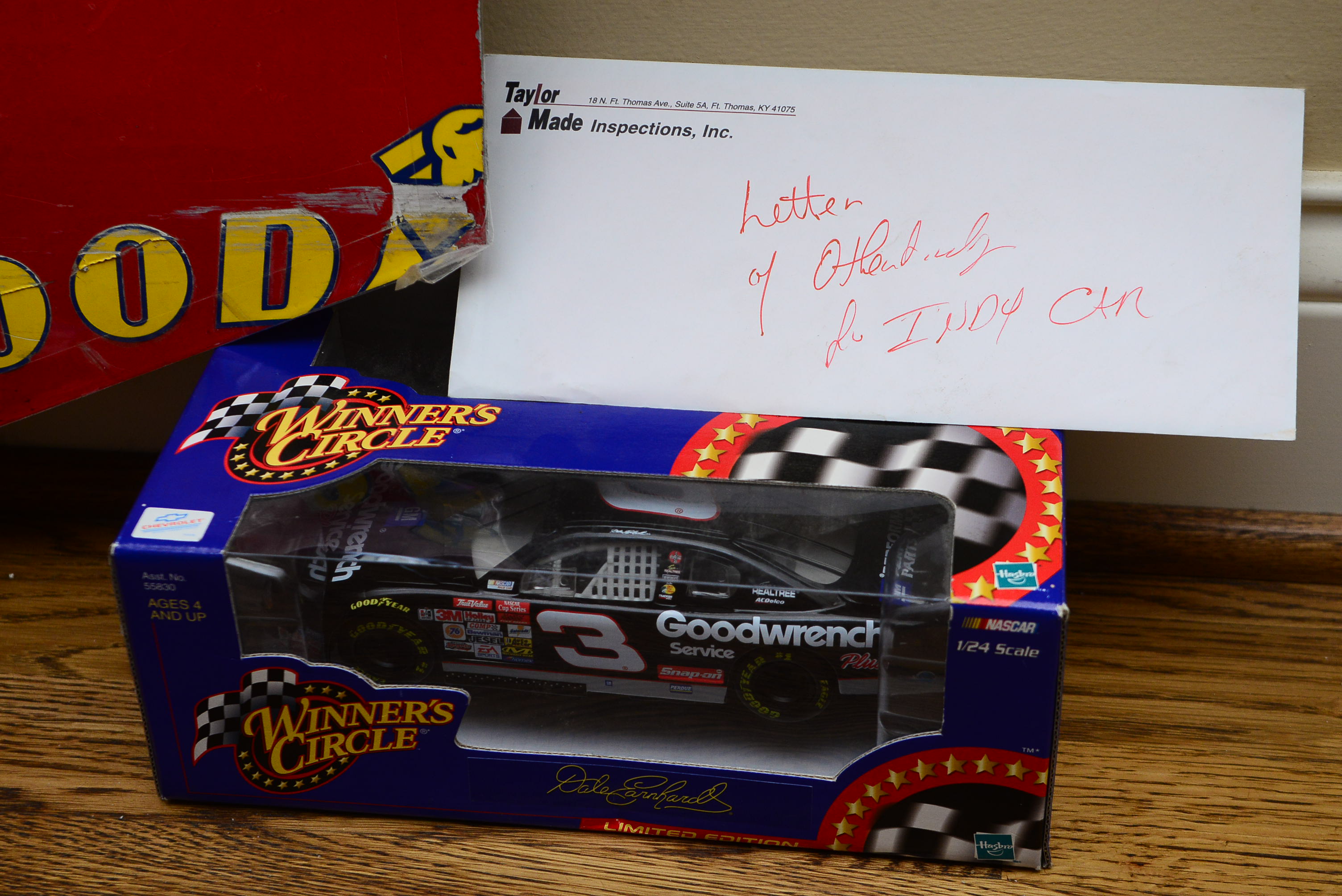 Authentic Piece of Dale Earnhardt's  Race Car "Tasmanian Devil"