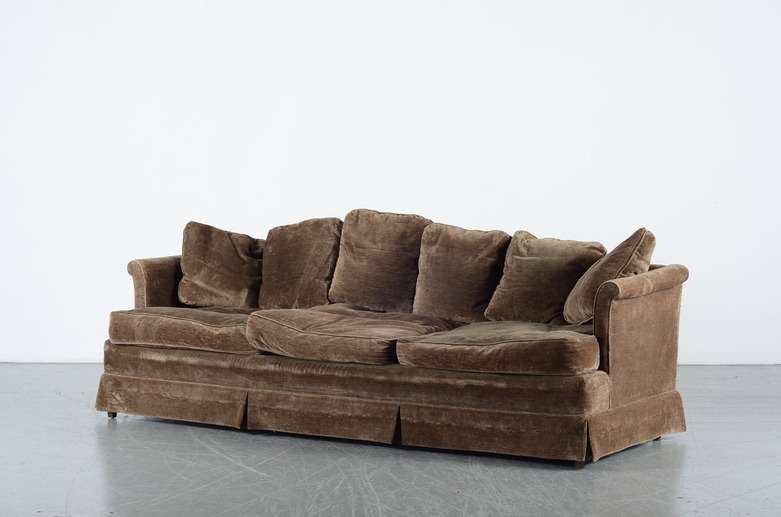 Brown Chenille Sofa